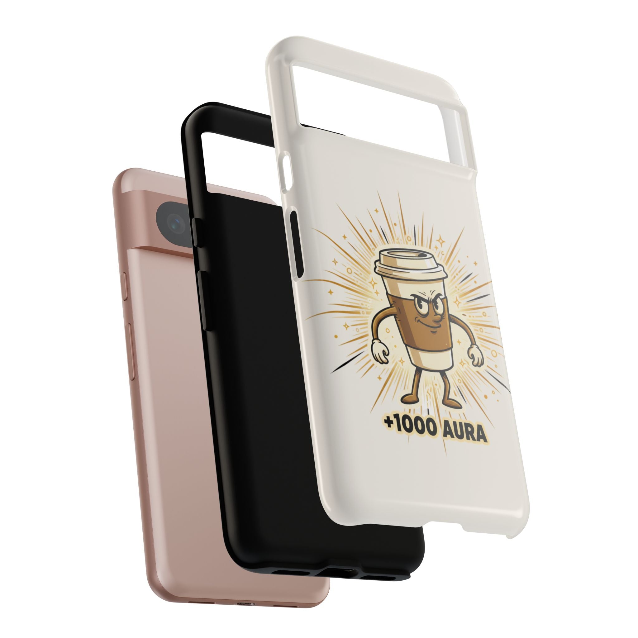Coffee +1000 Aura - Phone Case