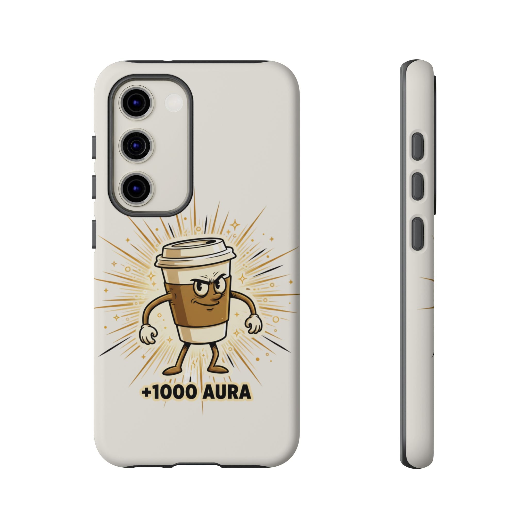 Coffee +1000 Aura - Phone Case