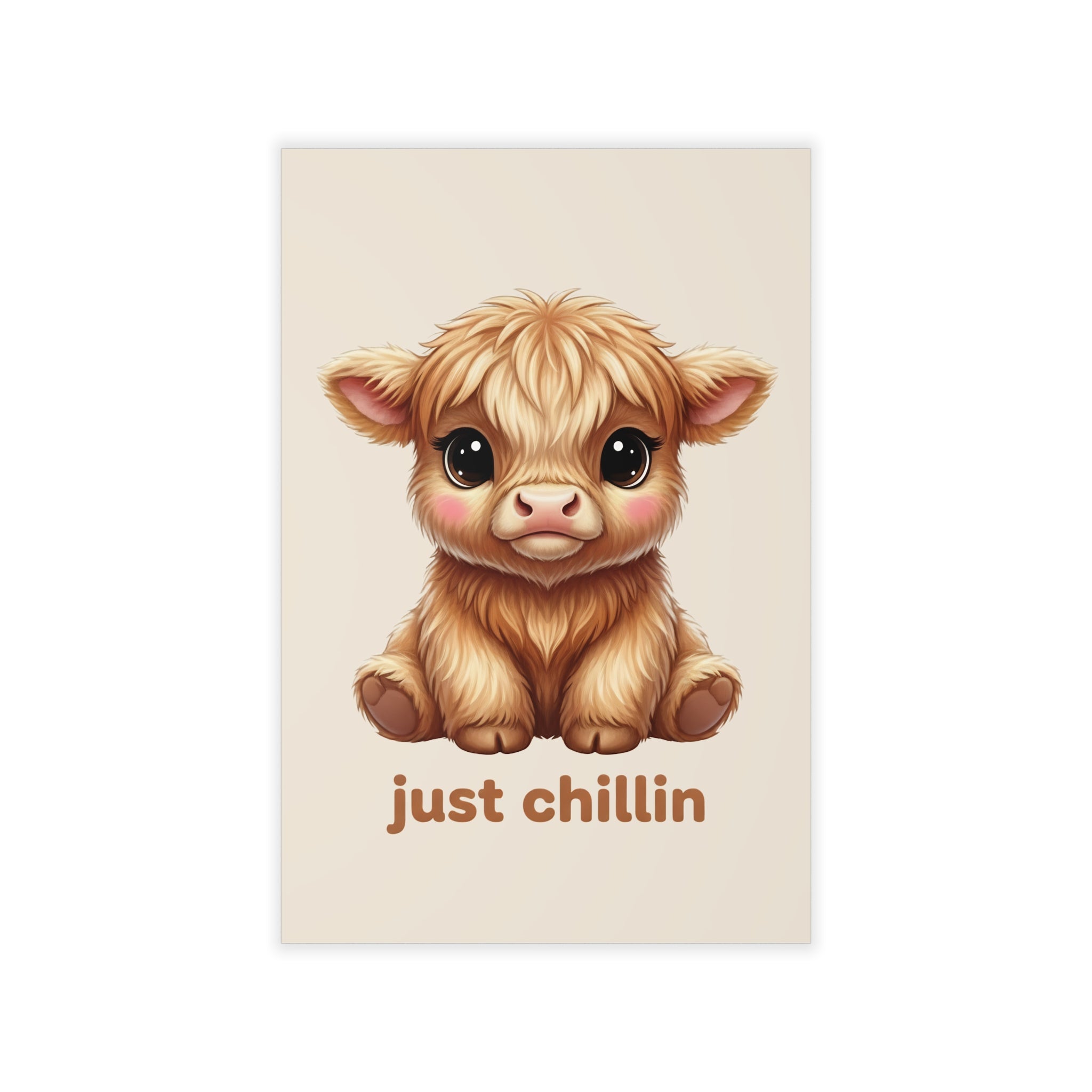 Highland Cow Wall Decal — Just Chillin Art
