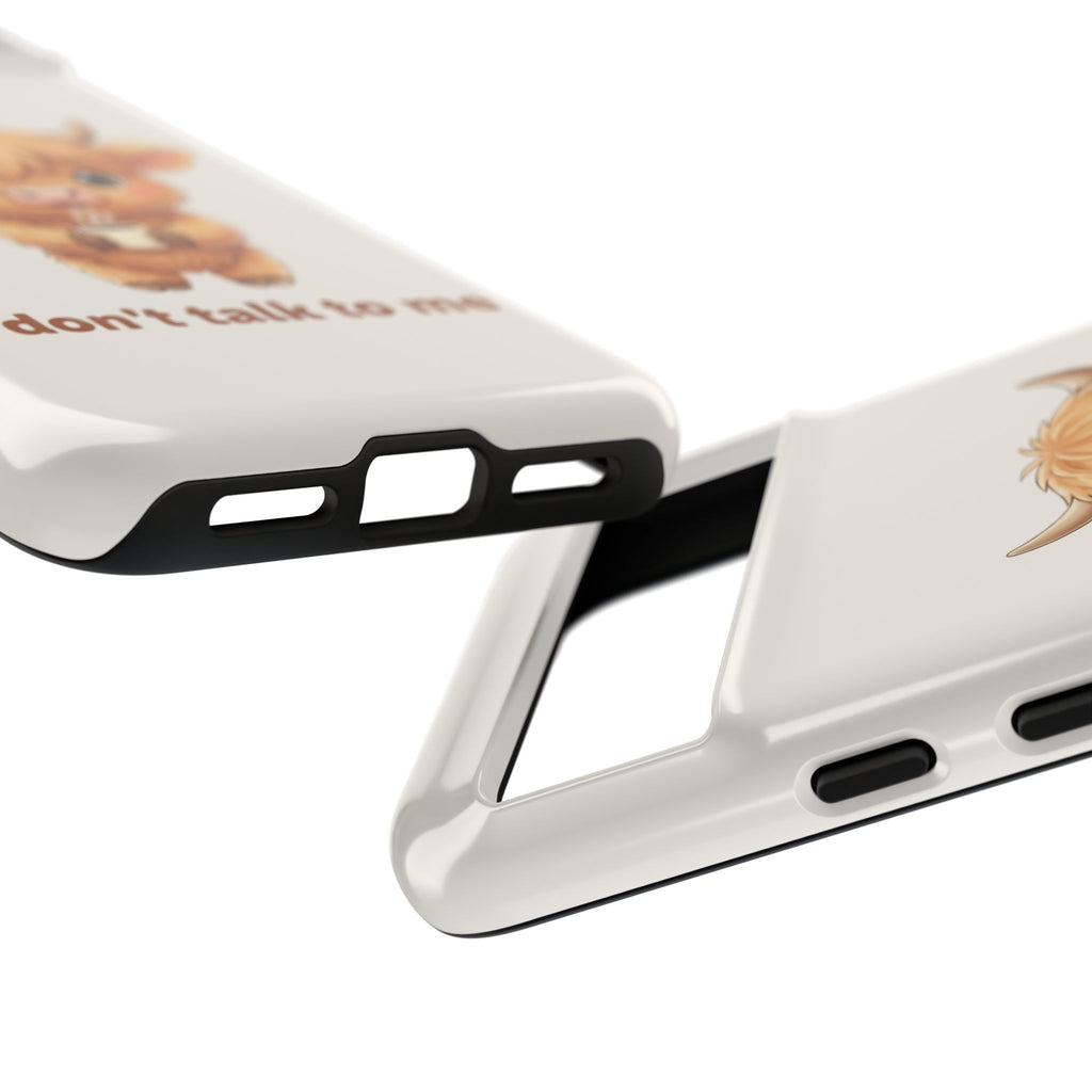 Highland Cow Phone Case — Don’t Talk to Me Design