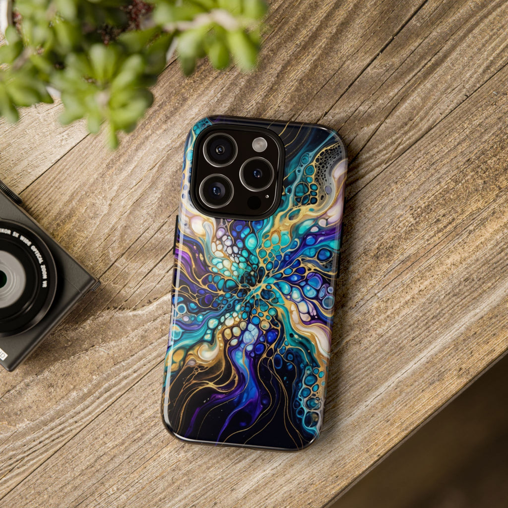 Liquid Cosmos Bloom - Phone Case
