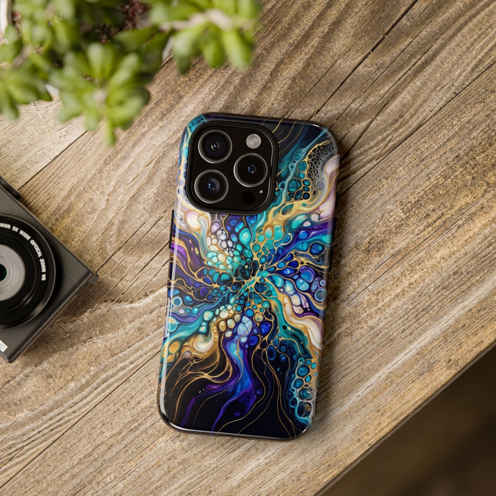Liquid Cosmos Bloom - Phone Case