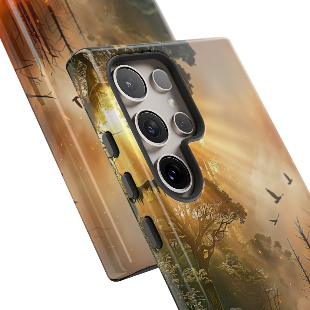 Contrasting Nature/Fire Art - Phone Case