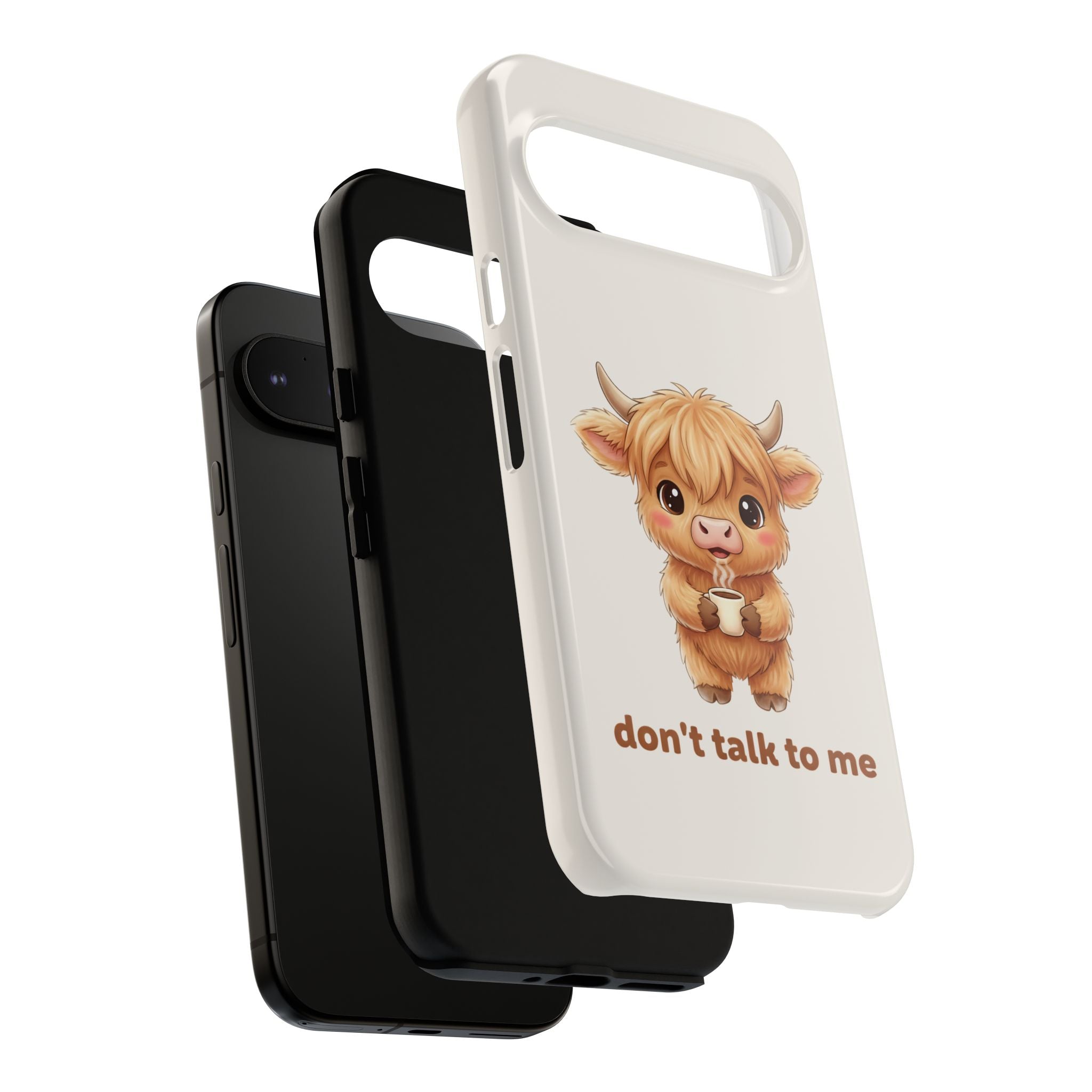 Highland Cow Phone Case — Don’t Talk to Me Design