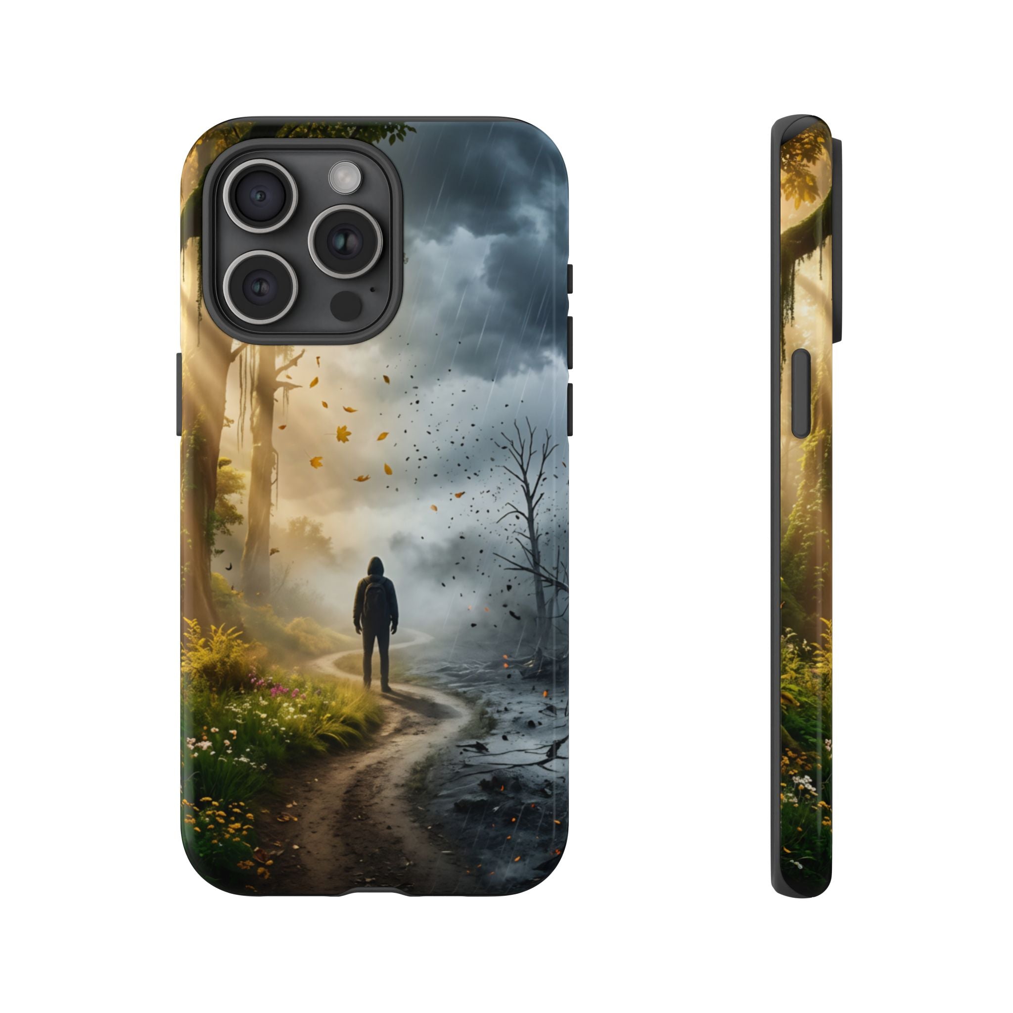 Contrasting Light/Dark Art - Phone Case