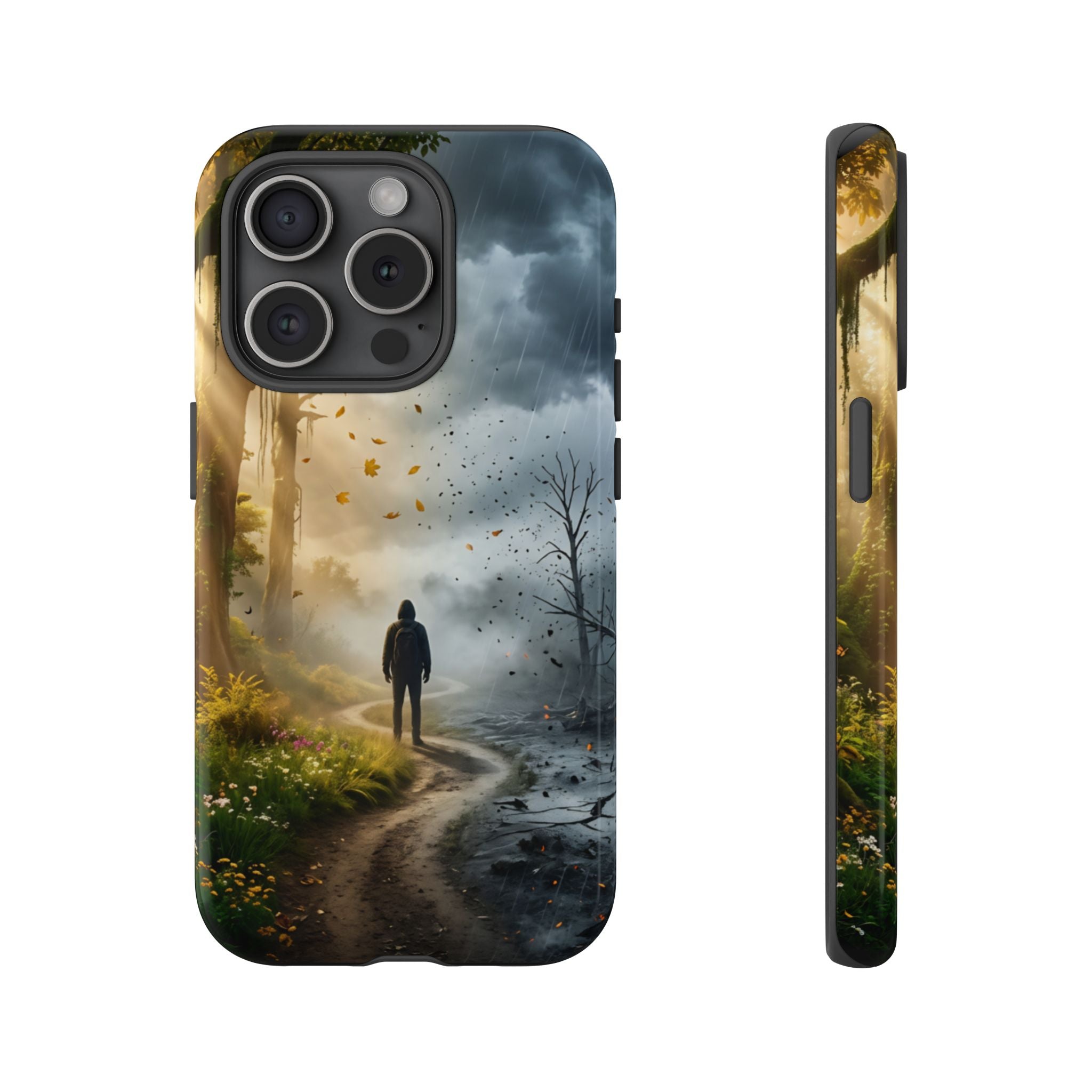 Contrasting Light/Dark Art - Phone Case