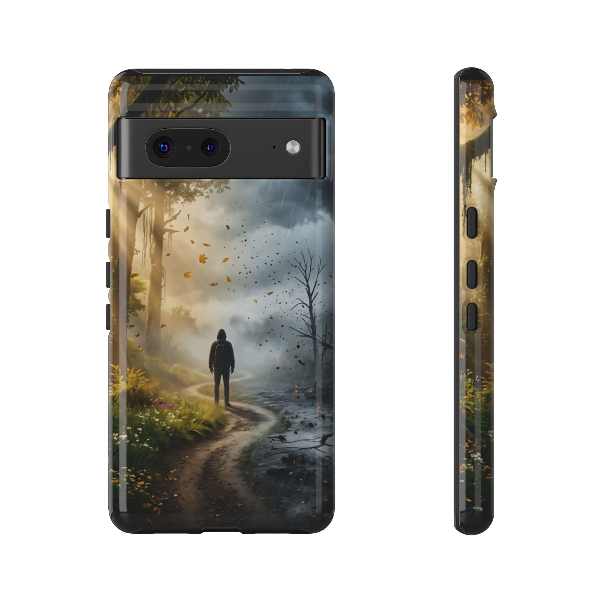 Contrasting Light/Dark Art - Phone Case