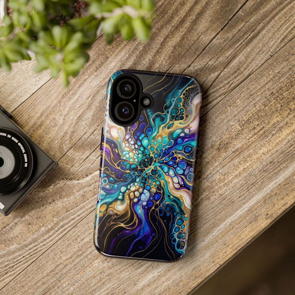 Liquid Cosmos Bloom - Phone Case