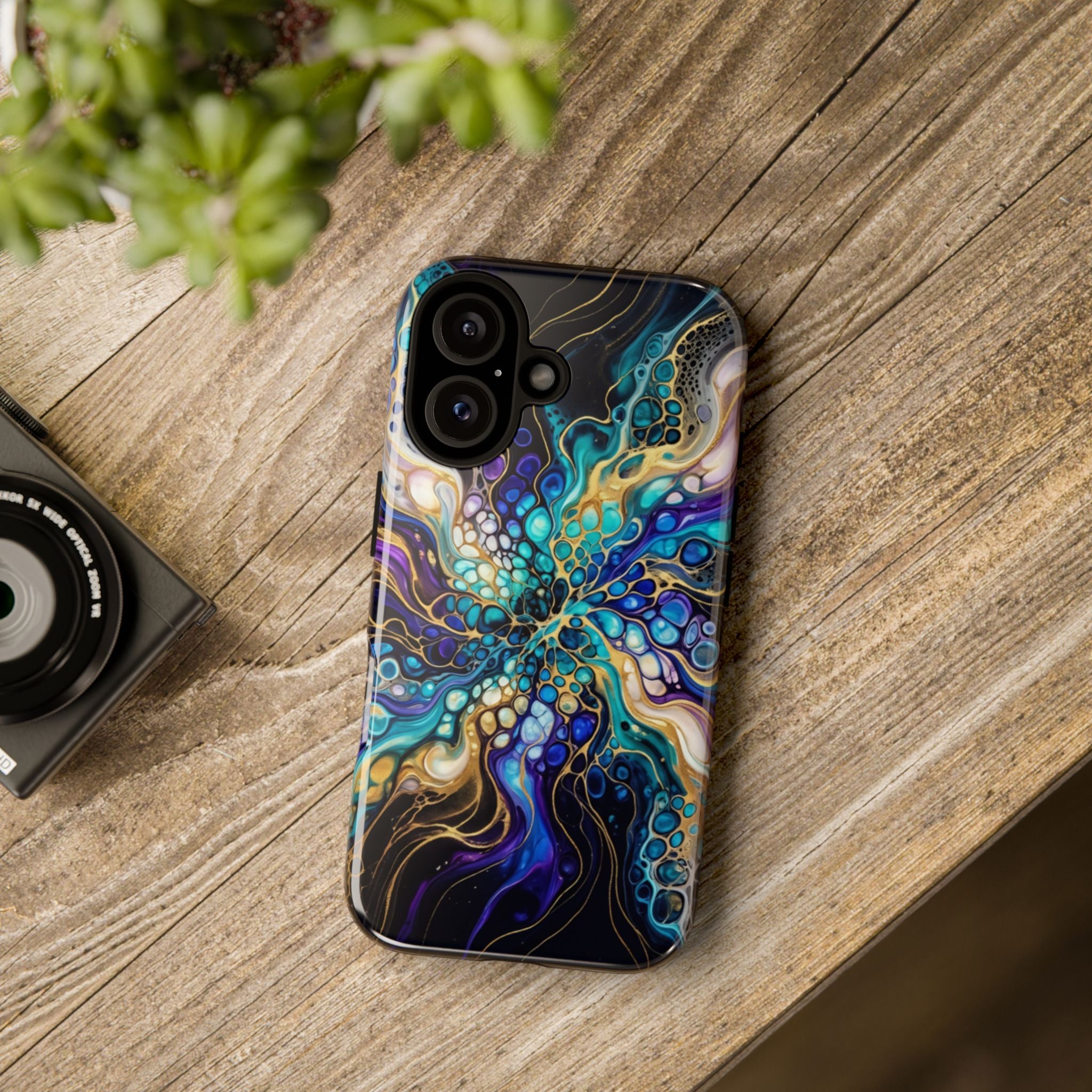 Liquid Cosmos Bloom - Phone Case
