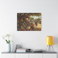 Nigerian Market Day Cultural Matte Canvas