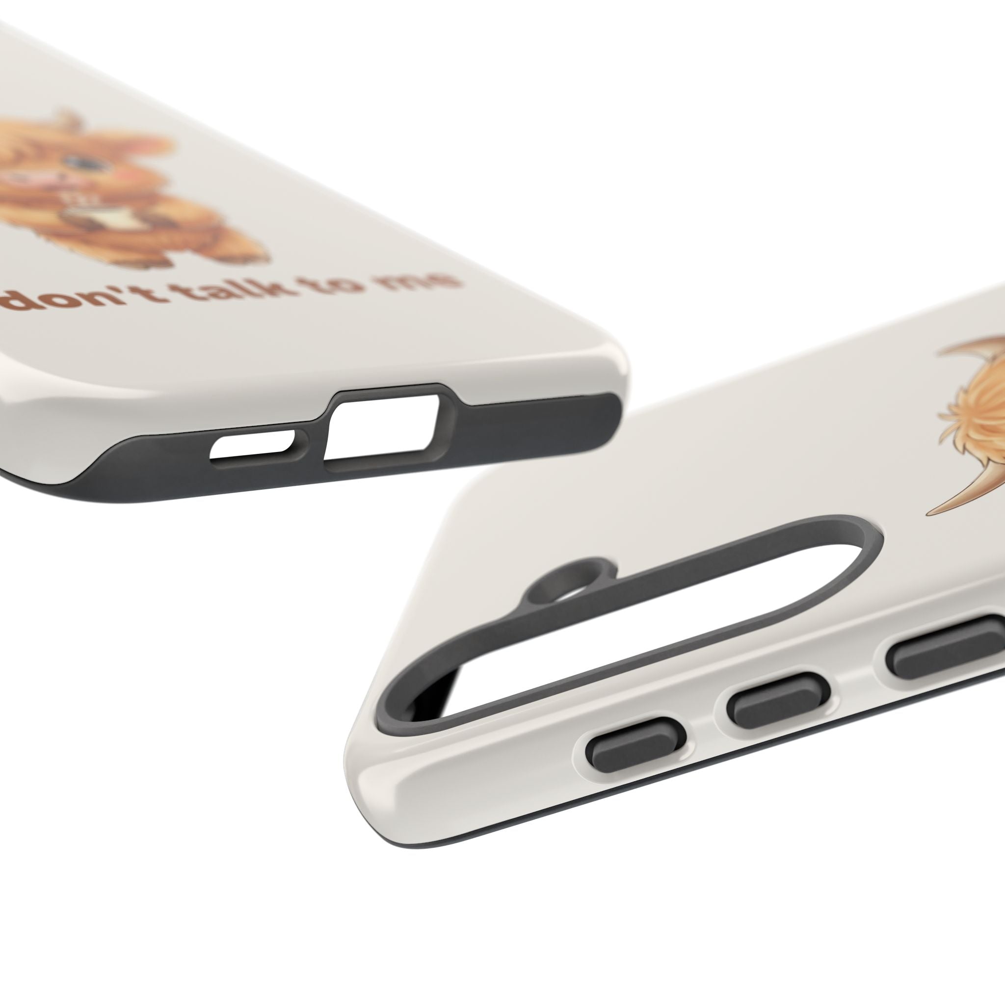 Highland Cow Phone Case — Don’t Talk to Me Design
