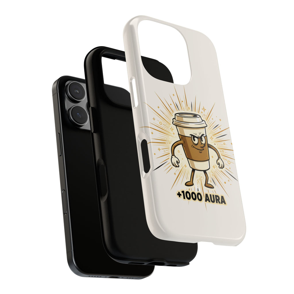 Coffee +1000 Aura - Phone Case