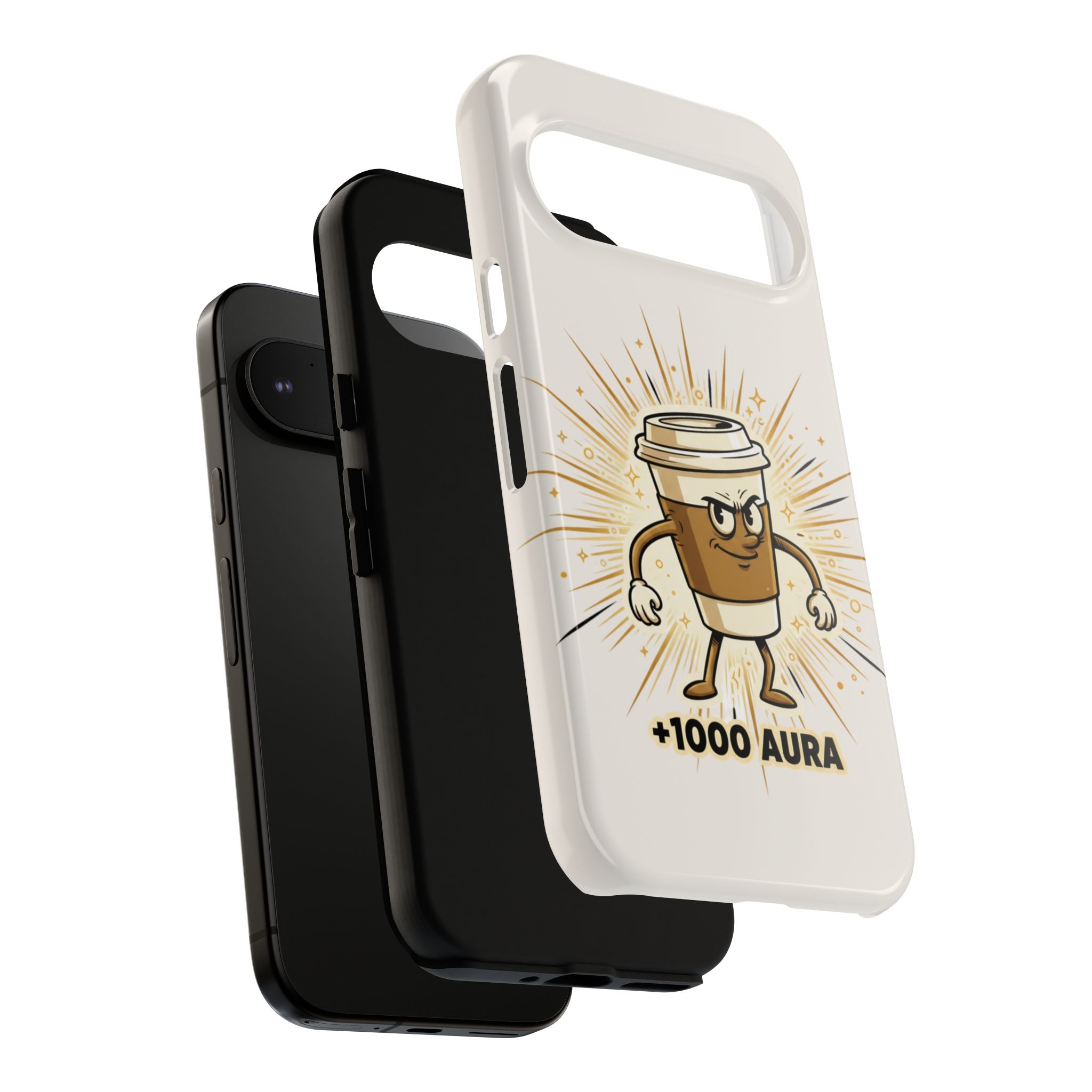 Coffee +1000 Aura - Phone Case