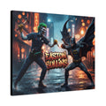 Action Scene “Name” Custom Canvas - Wall Art