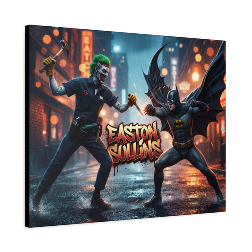 Action Scene “Name” Custom Canvas - Wall Art