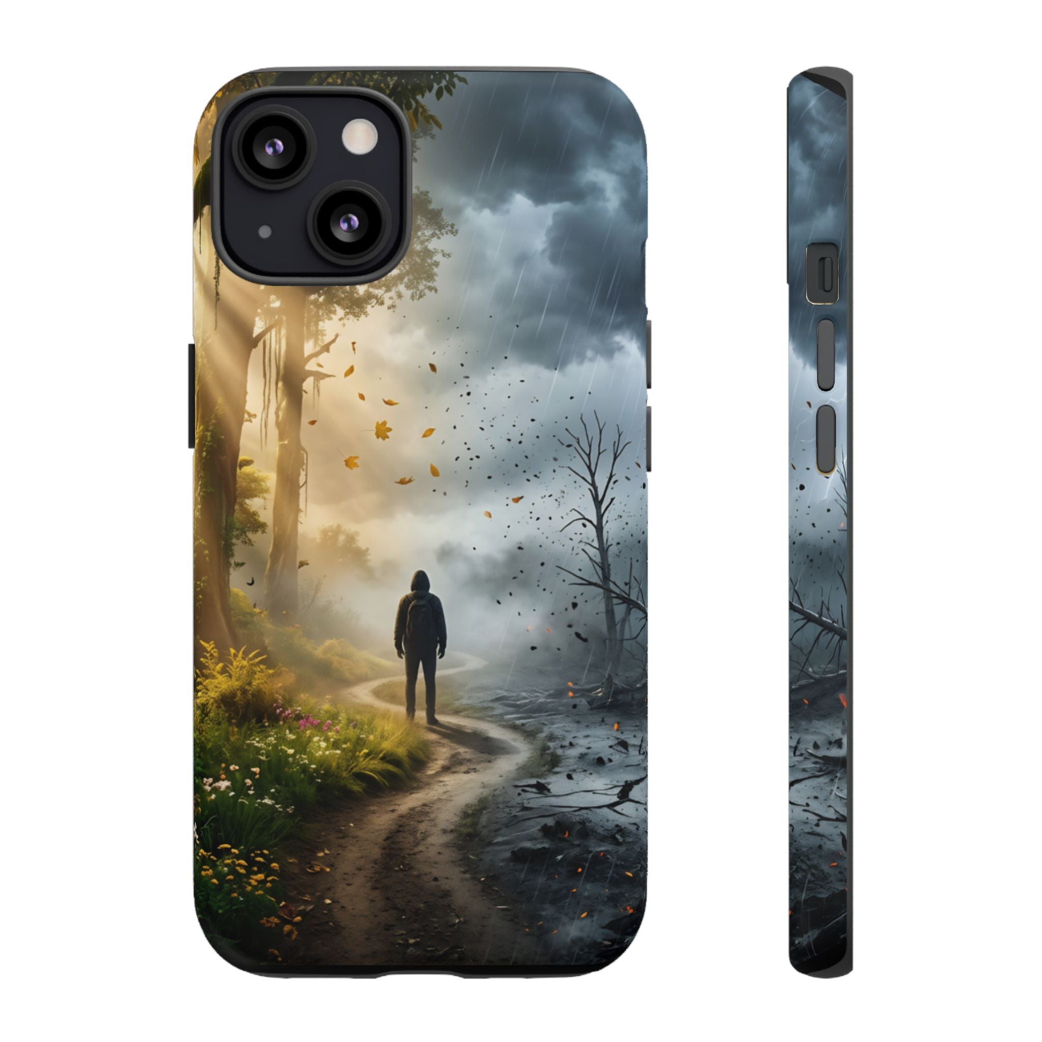 Contrasting Light/Dark Art - Phone Case
