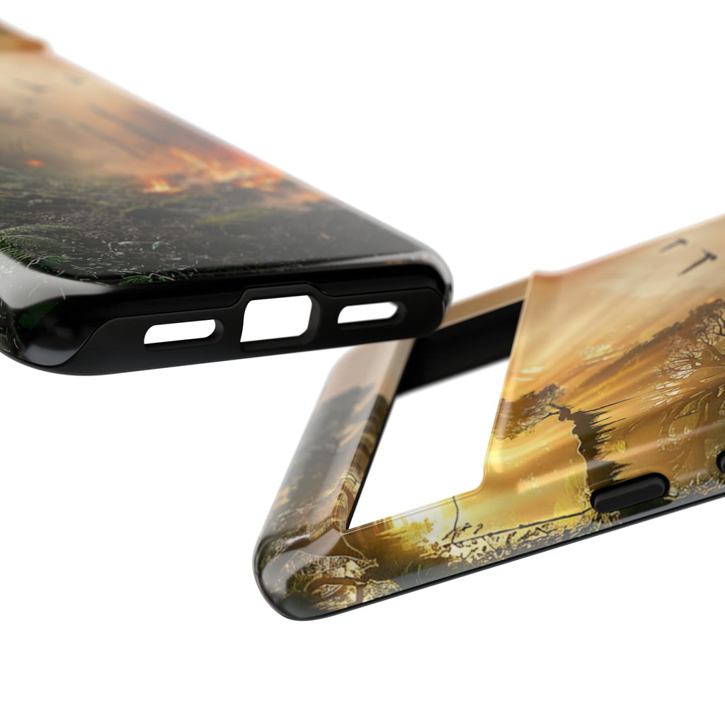 Contrasting Nature/Fire Art - Phone Case