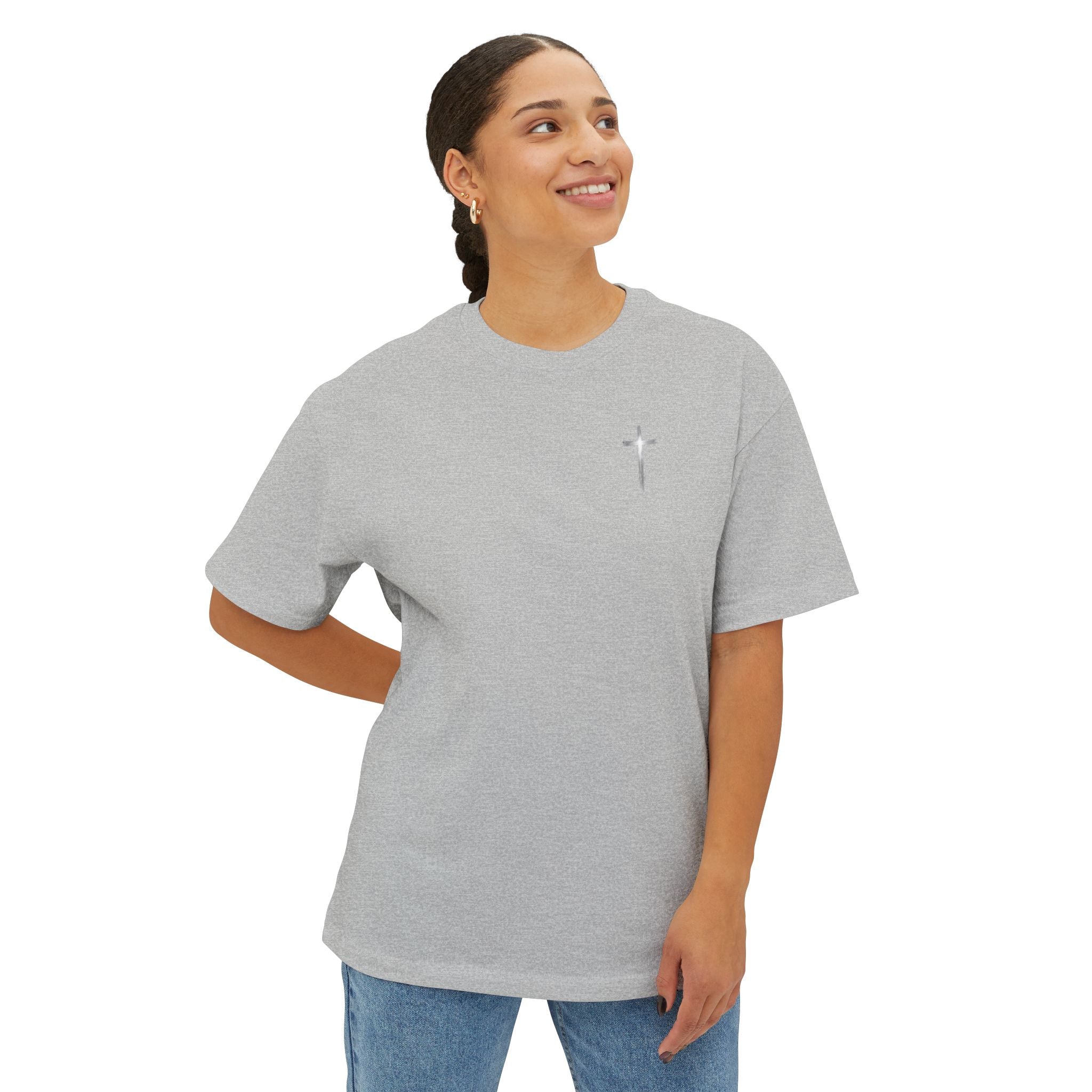 Goals Discipline Rise and Grind Oversized Tee — Graphic Boxy T-Shirt