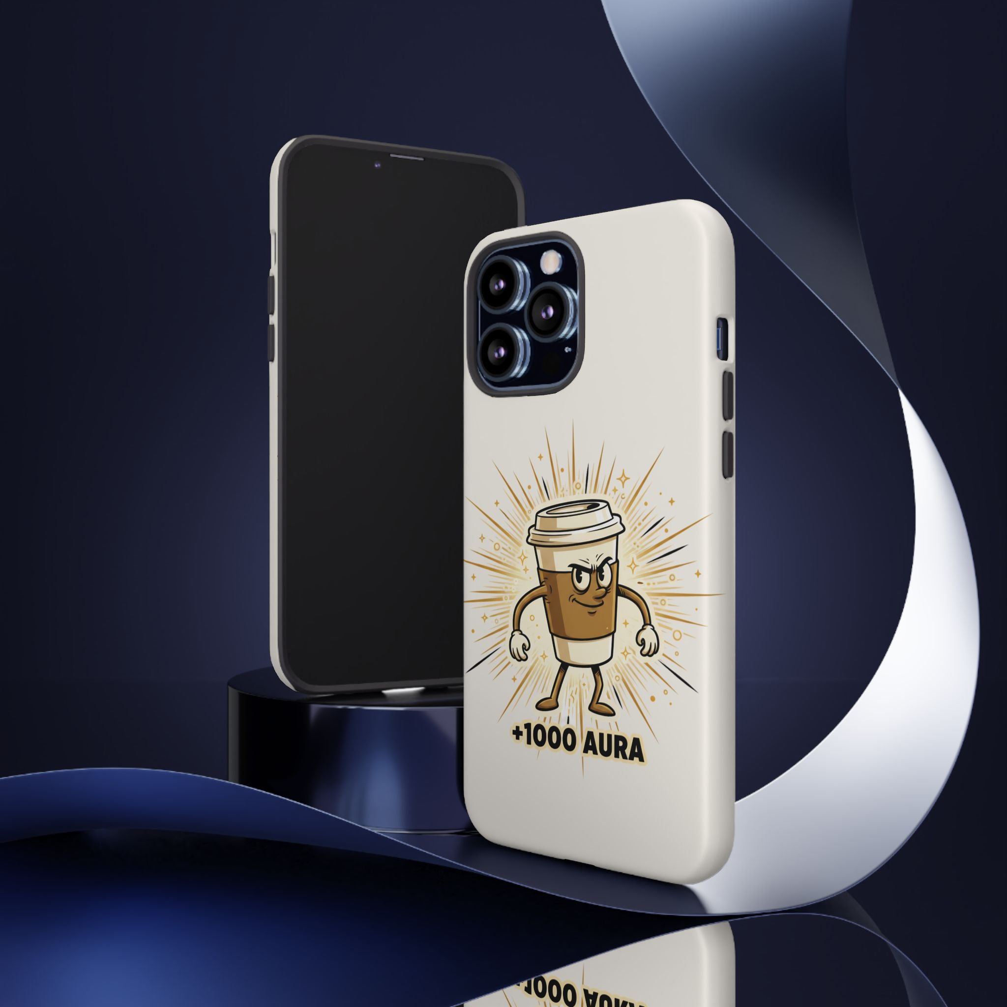 Coffee +1000 Aura - Phone Case