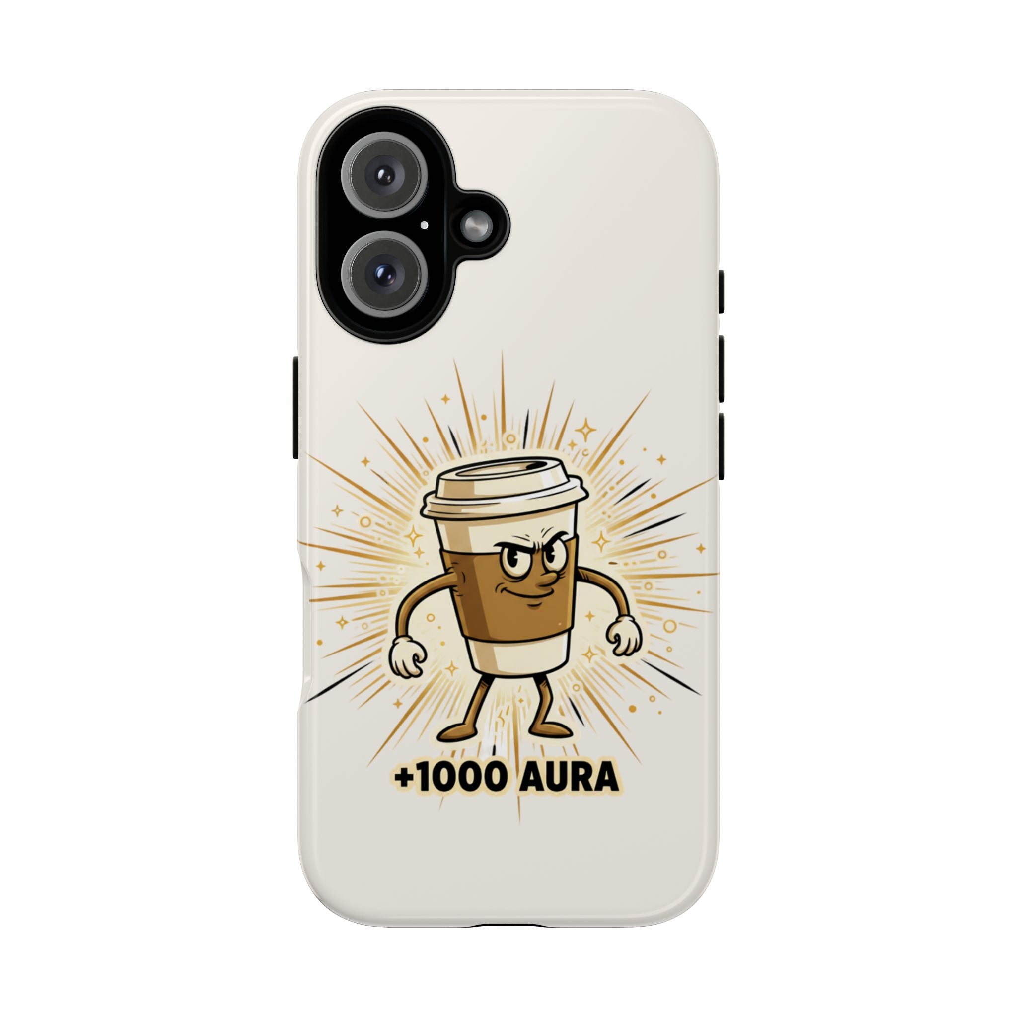 Coffee +1000 Aura - Phone Case