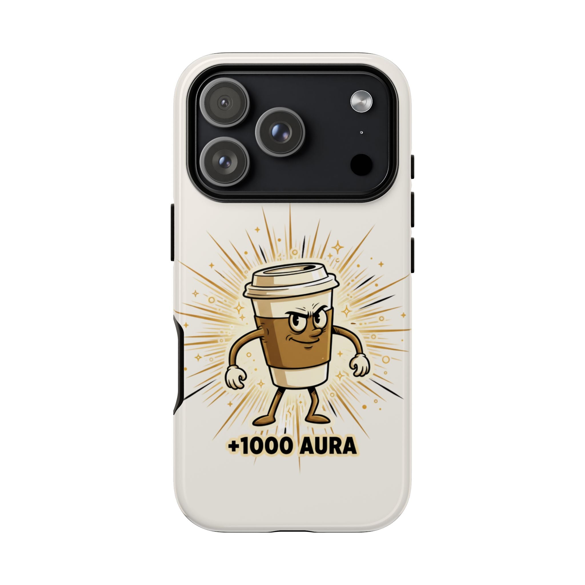 Coffee +1000 Aura - Phone Case