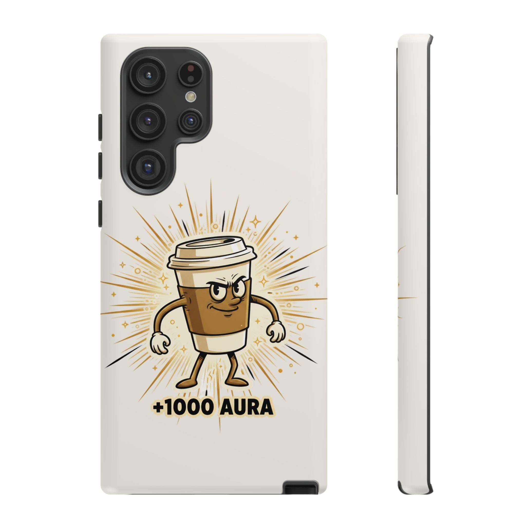 Coffee +1000 Aura - Phone Case