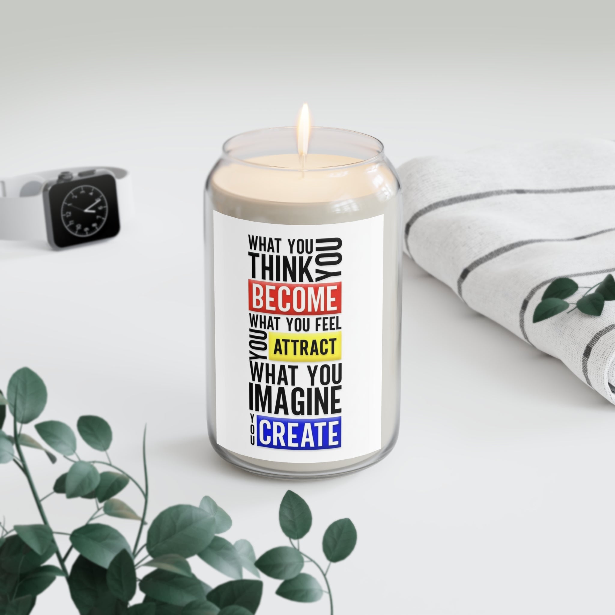Inspirational What You Think You Become Candle | Soy Candle