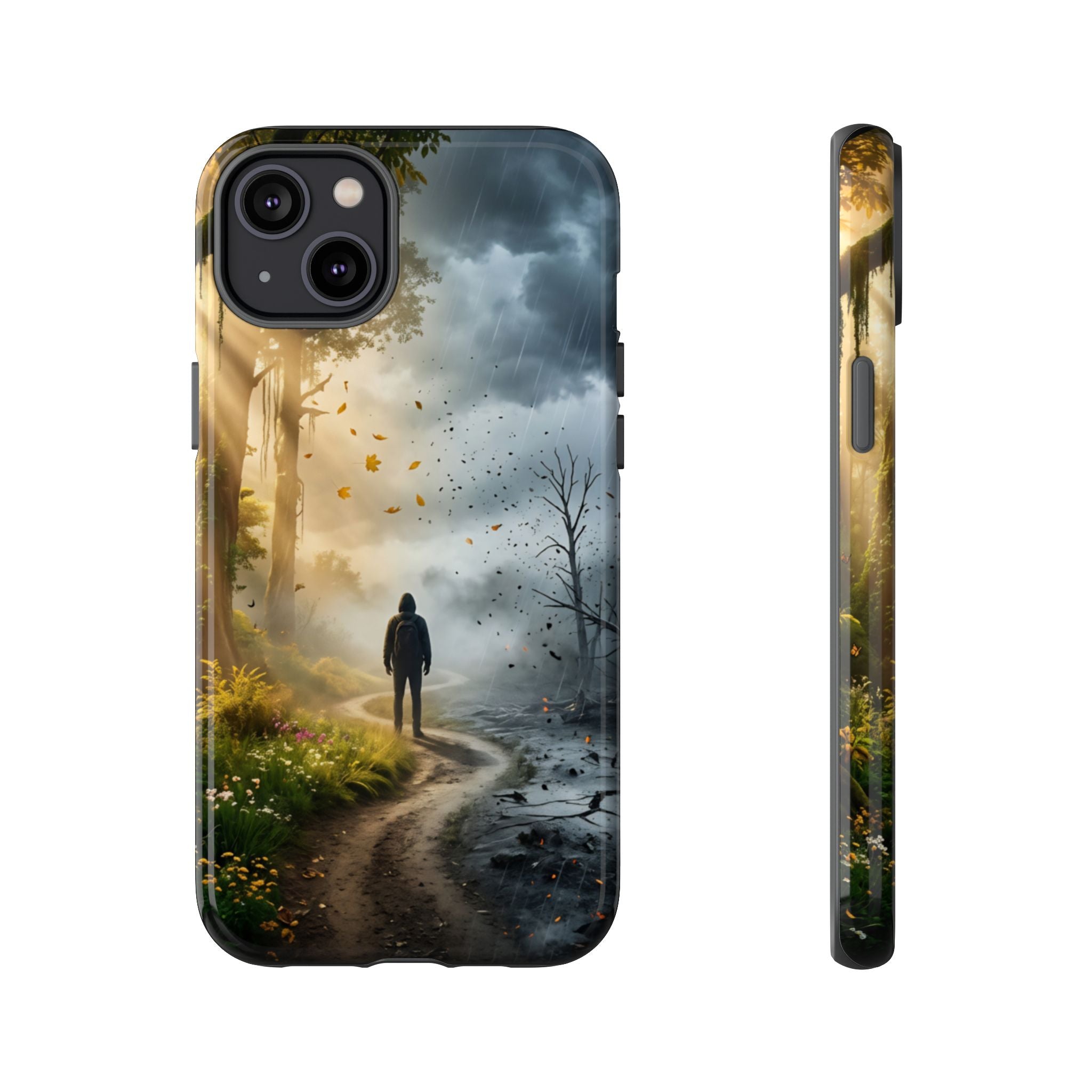 Contrasting Light/Dark Art - Phone Case