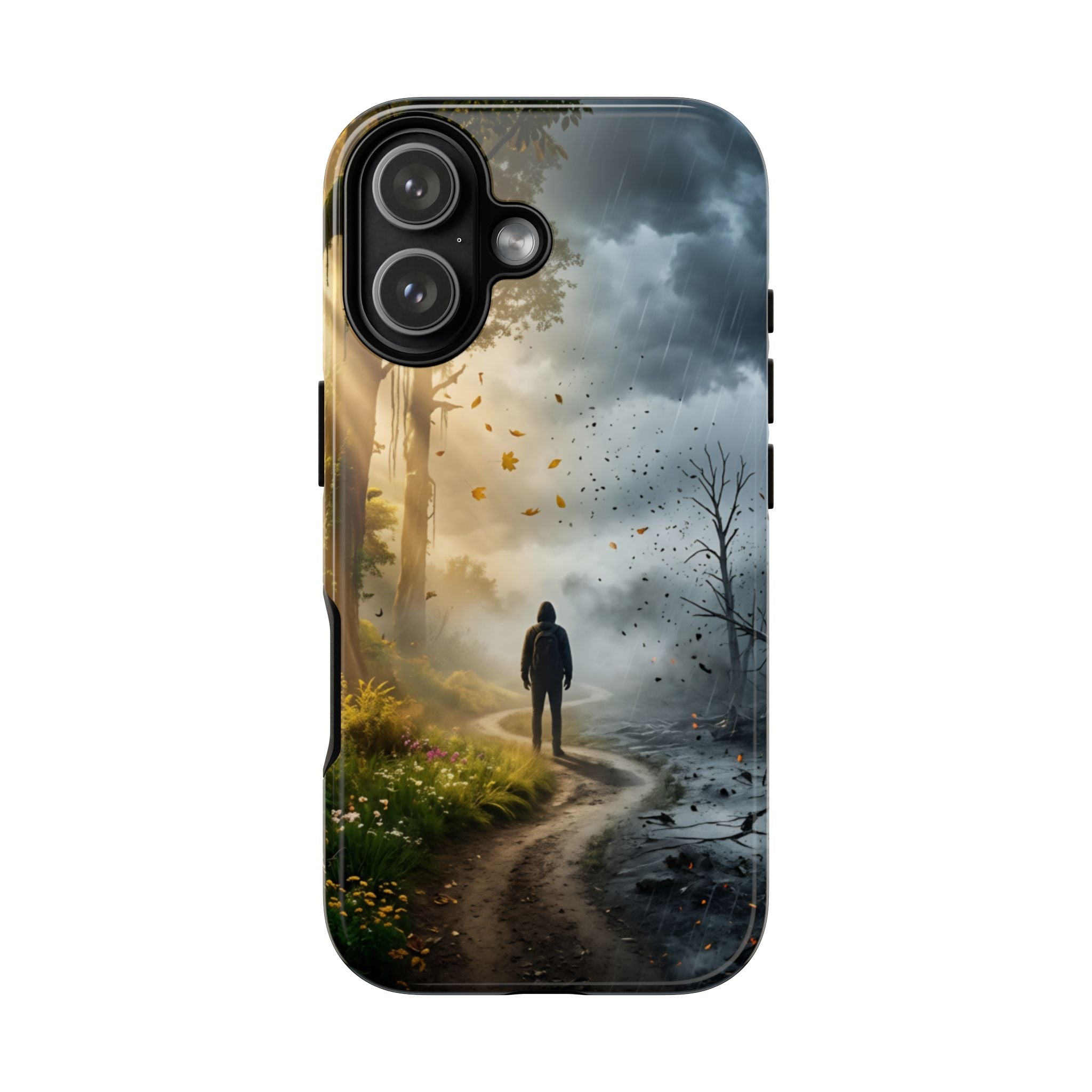 Contrasting Light/Dark Art - Phone Case