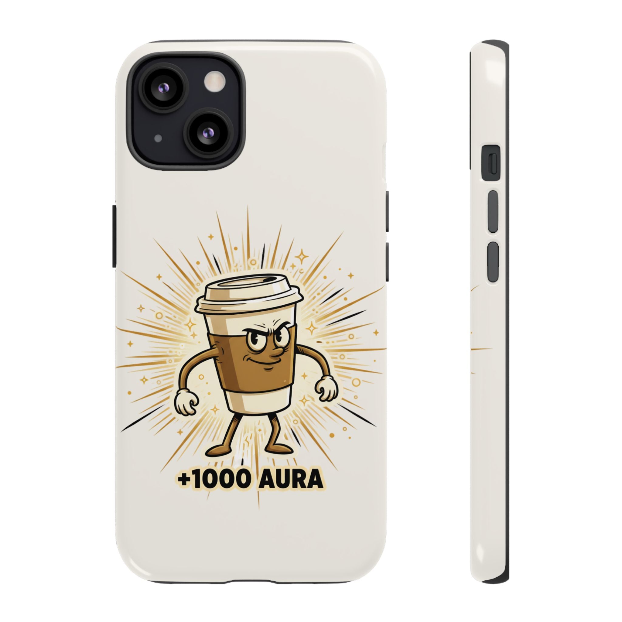 Coffee +1000 Aura - Phone Case
