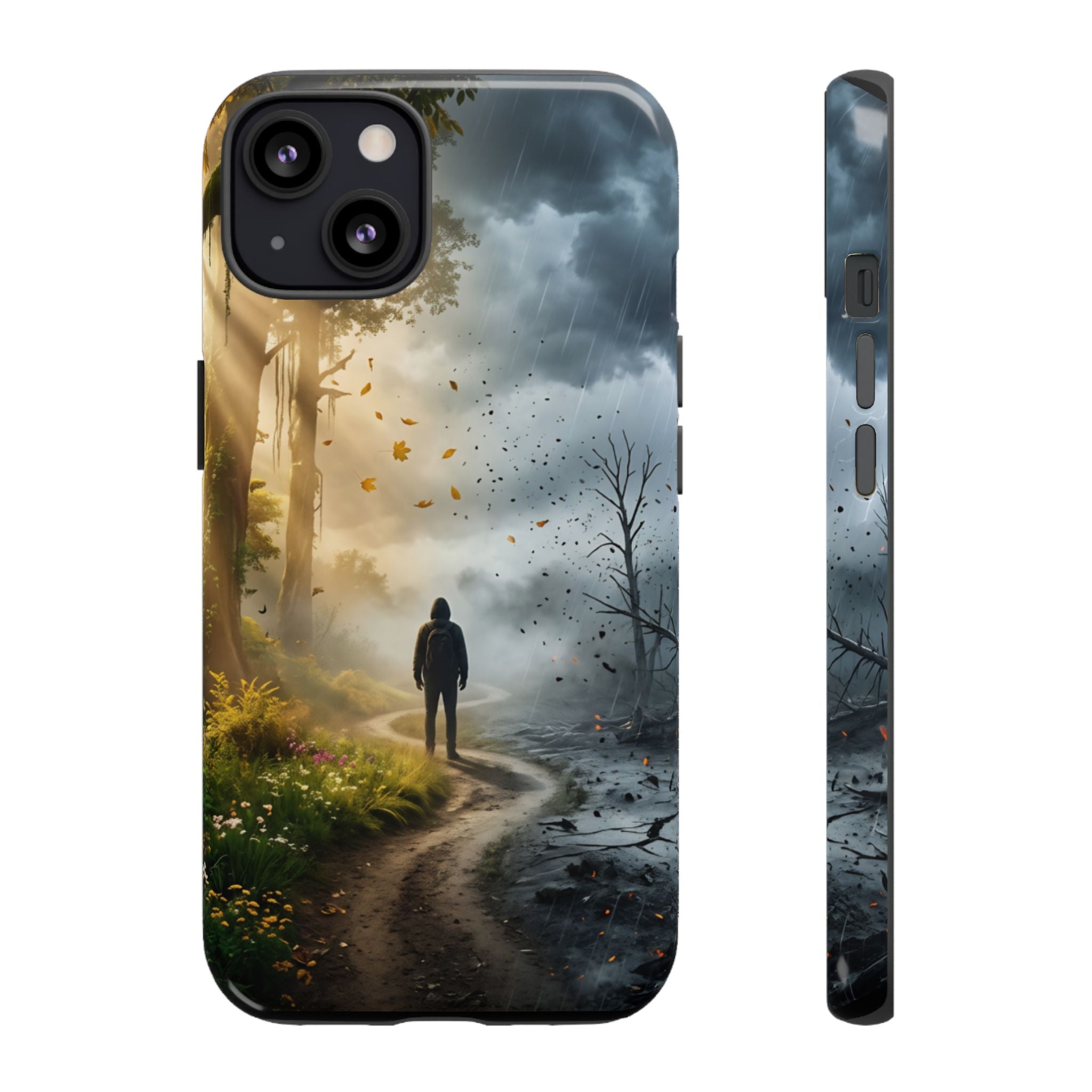 Contrasting Light/Dark Art - Phone Case