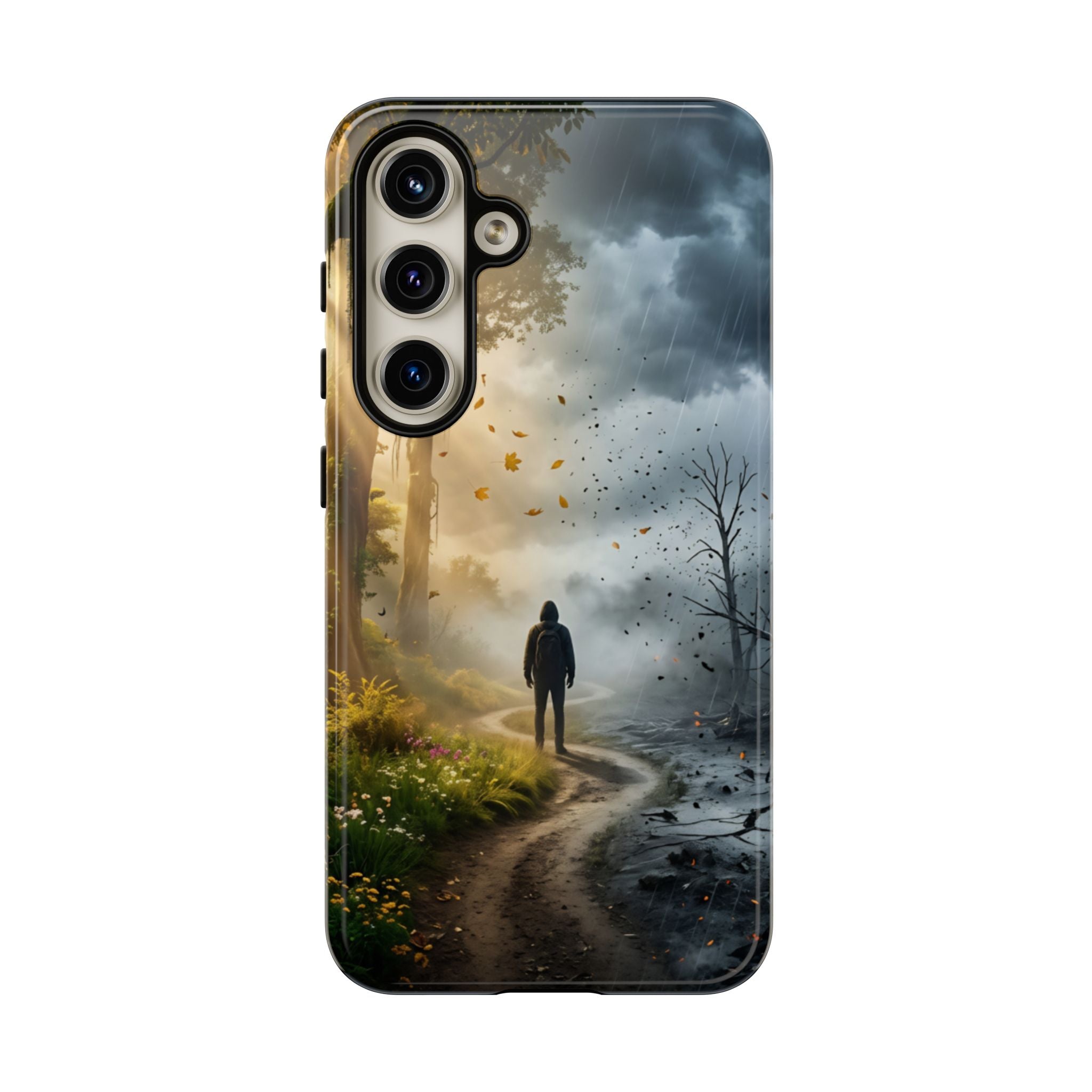 Contrasting Light/Dark Art - Phone Case