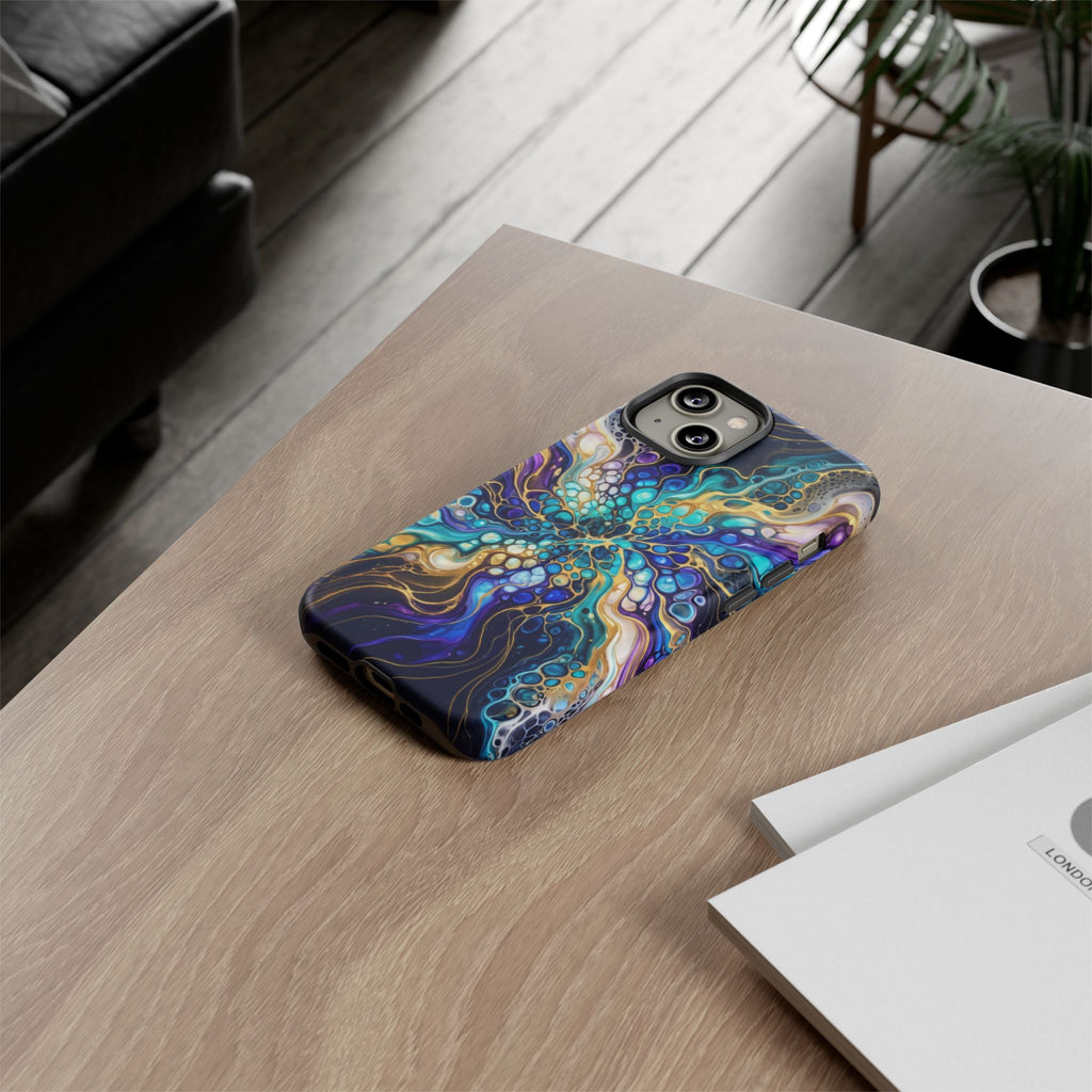 Liquid Cosmos Bloom - Phone Case