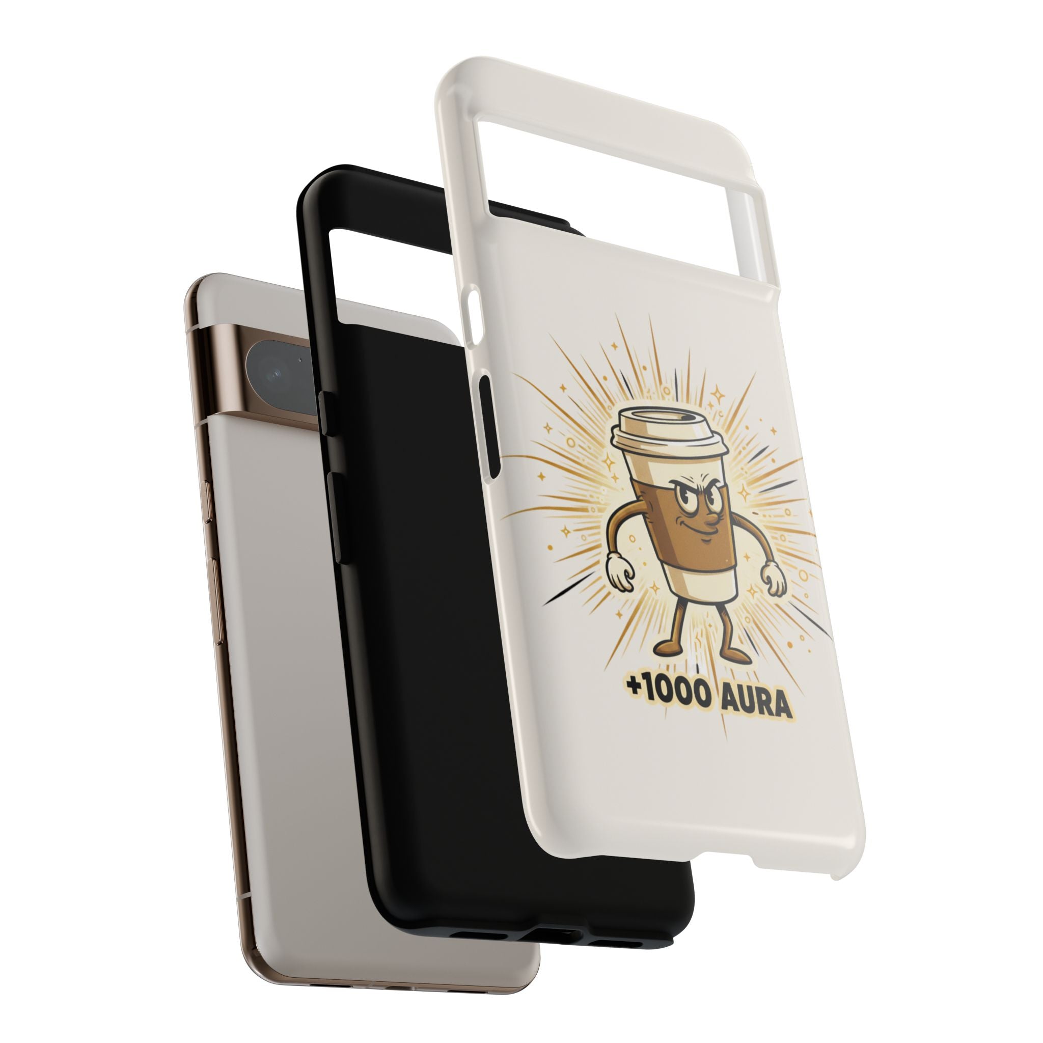 Coffee +1000 Aura - Phone Case