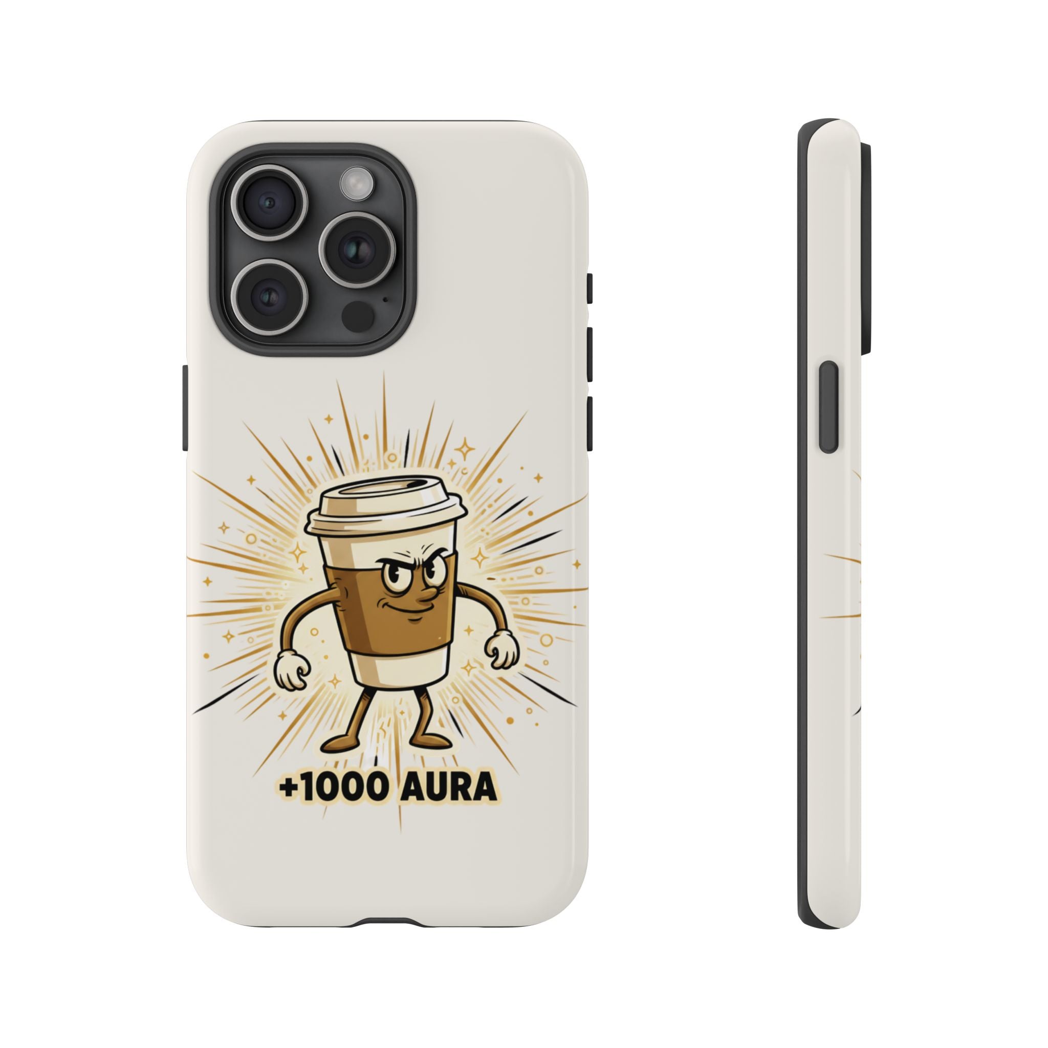 Coffee +1000 Aura - Phone Case