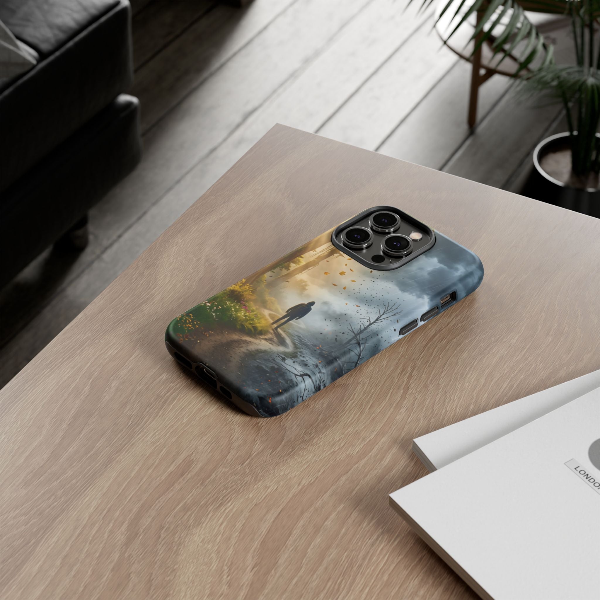 Contrasting Light/Dark Art - Phone Case