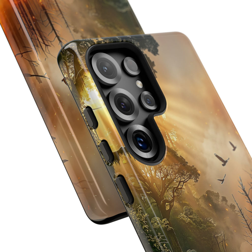Contrasting Nature/Fire Art - Phone Case