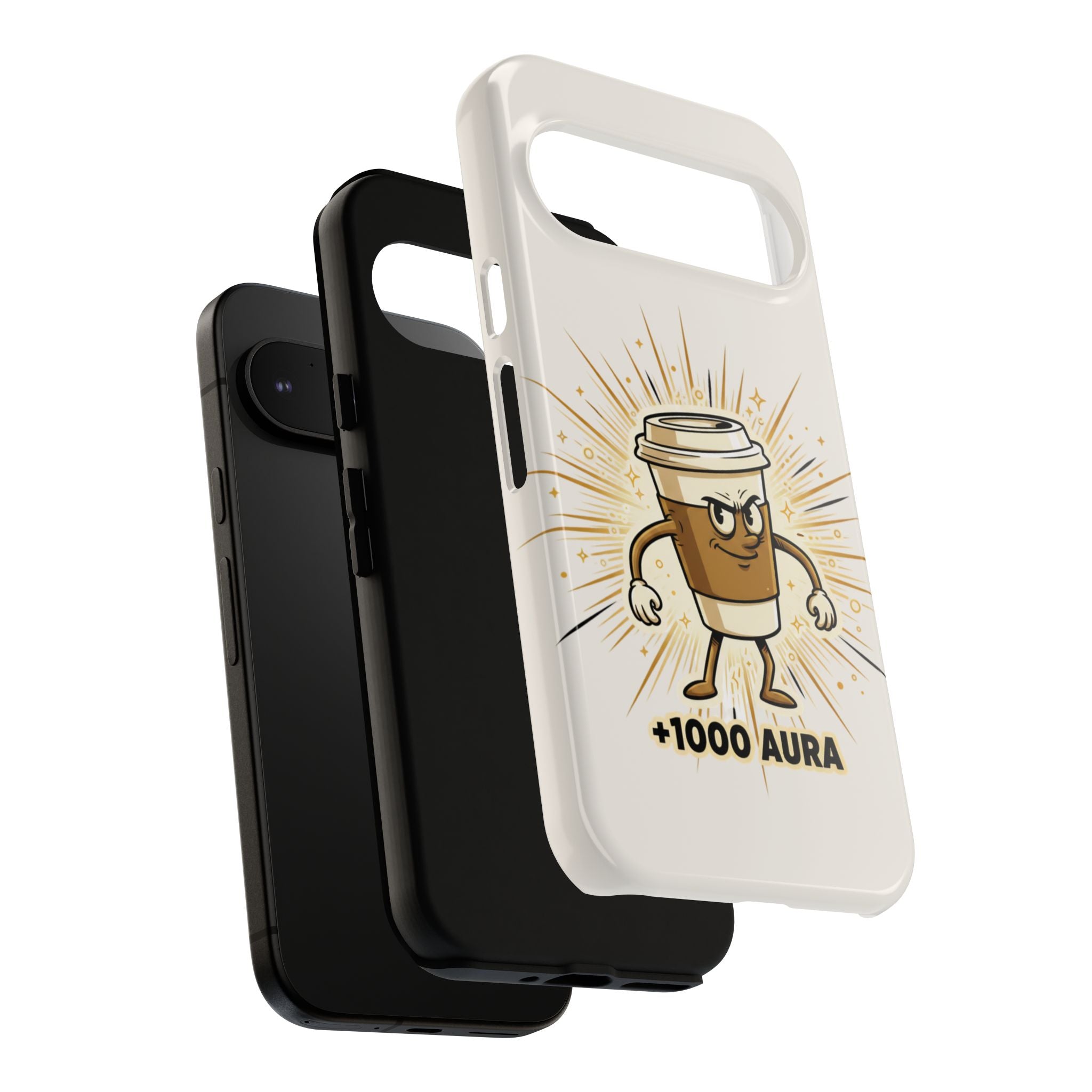 Coffee +1000 Aura - Phone Case
