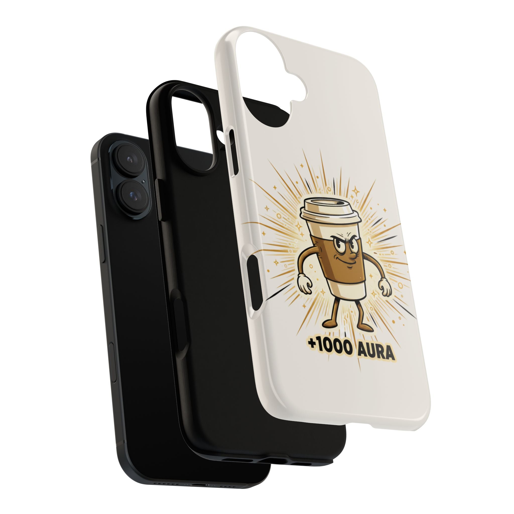 Coffee +1000 Aura - Phone Case