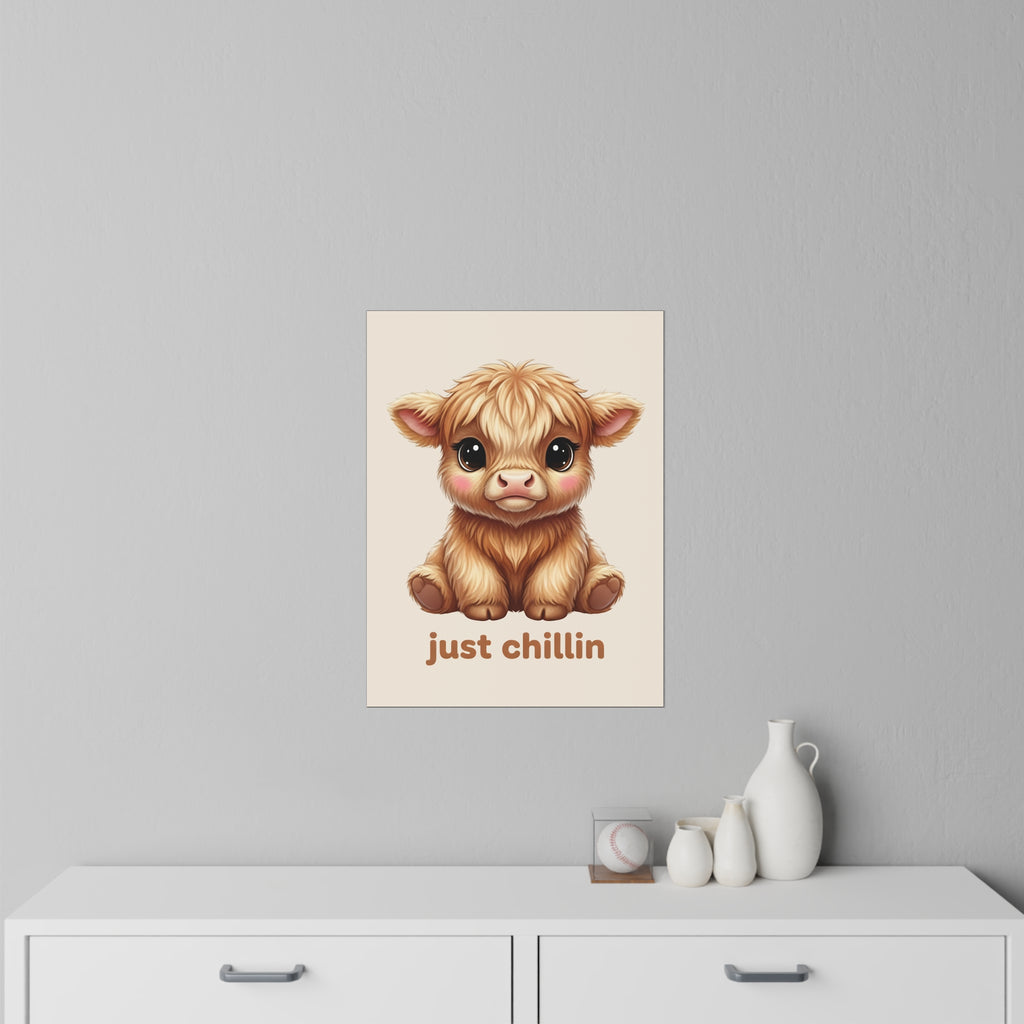 Highland Cow Wall Decal — Just Chillin Art
