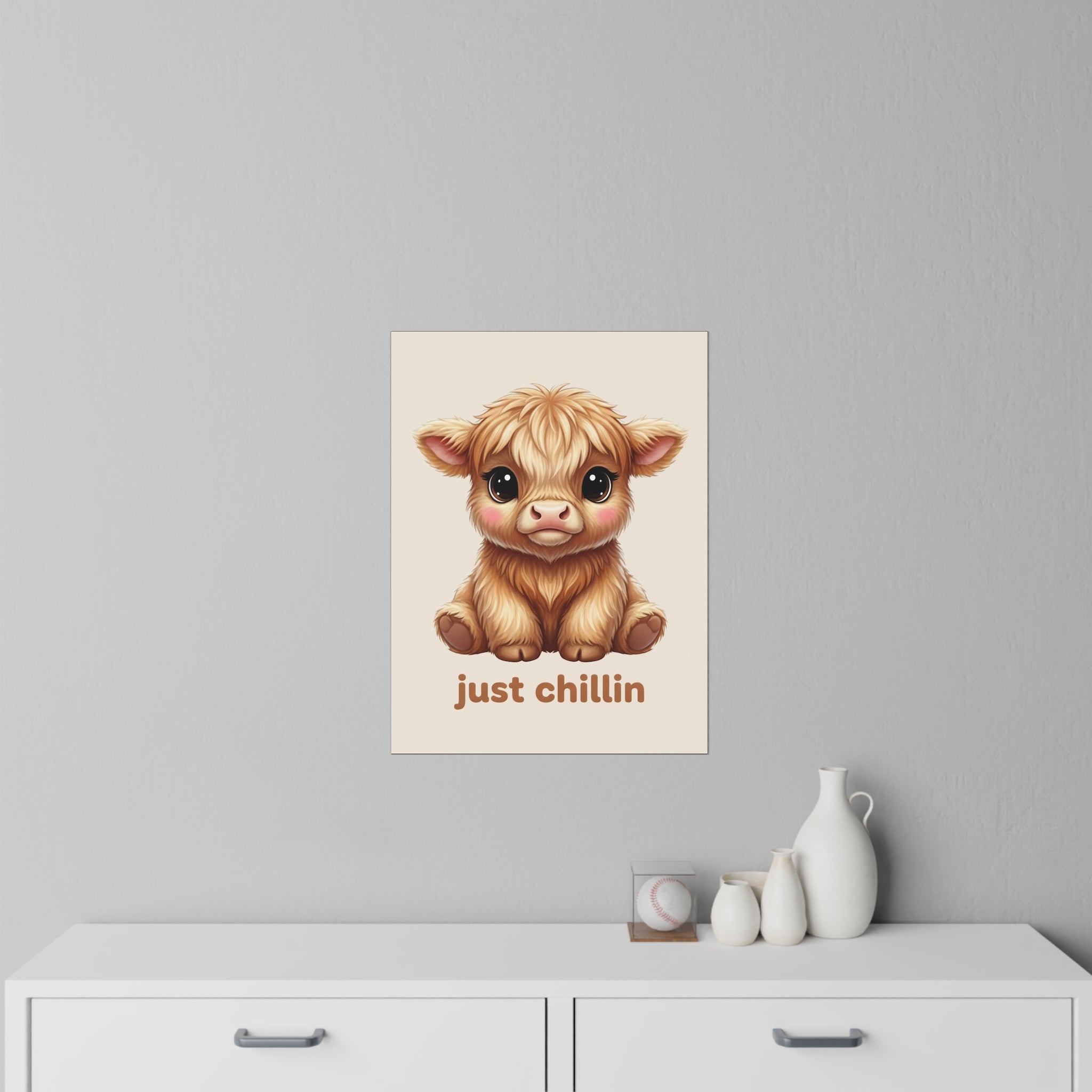 Highland Cow Wall Decal — Just Chillin Art