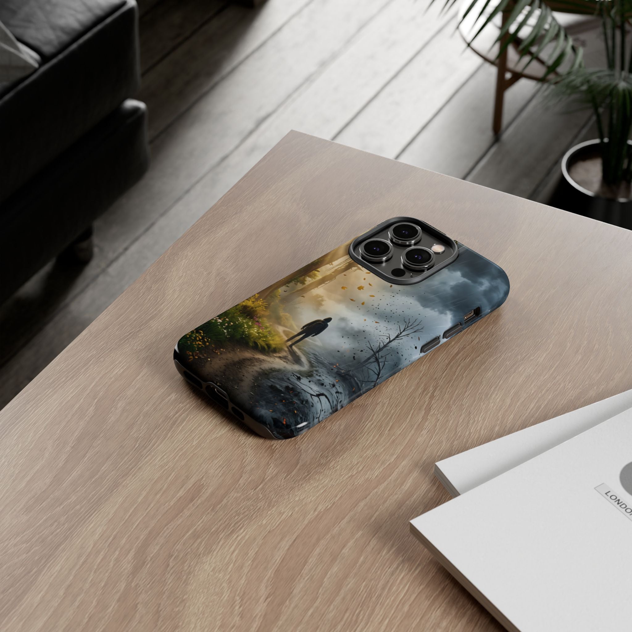 Contrasting Light/Dark Art - Phone Case