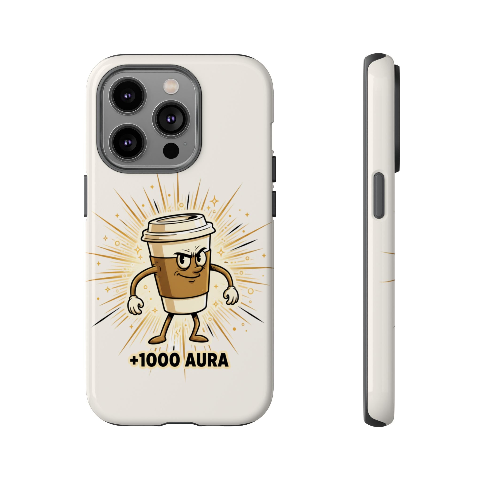 Coffee +1000 Aura - Phone Case