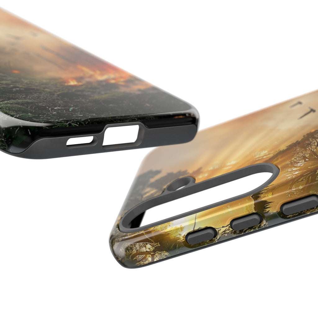 Contrasting Nature/Fire Art - Phone Case