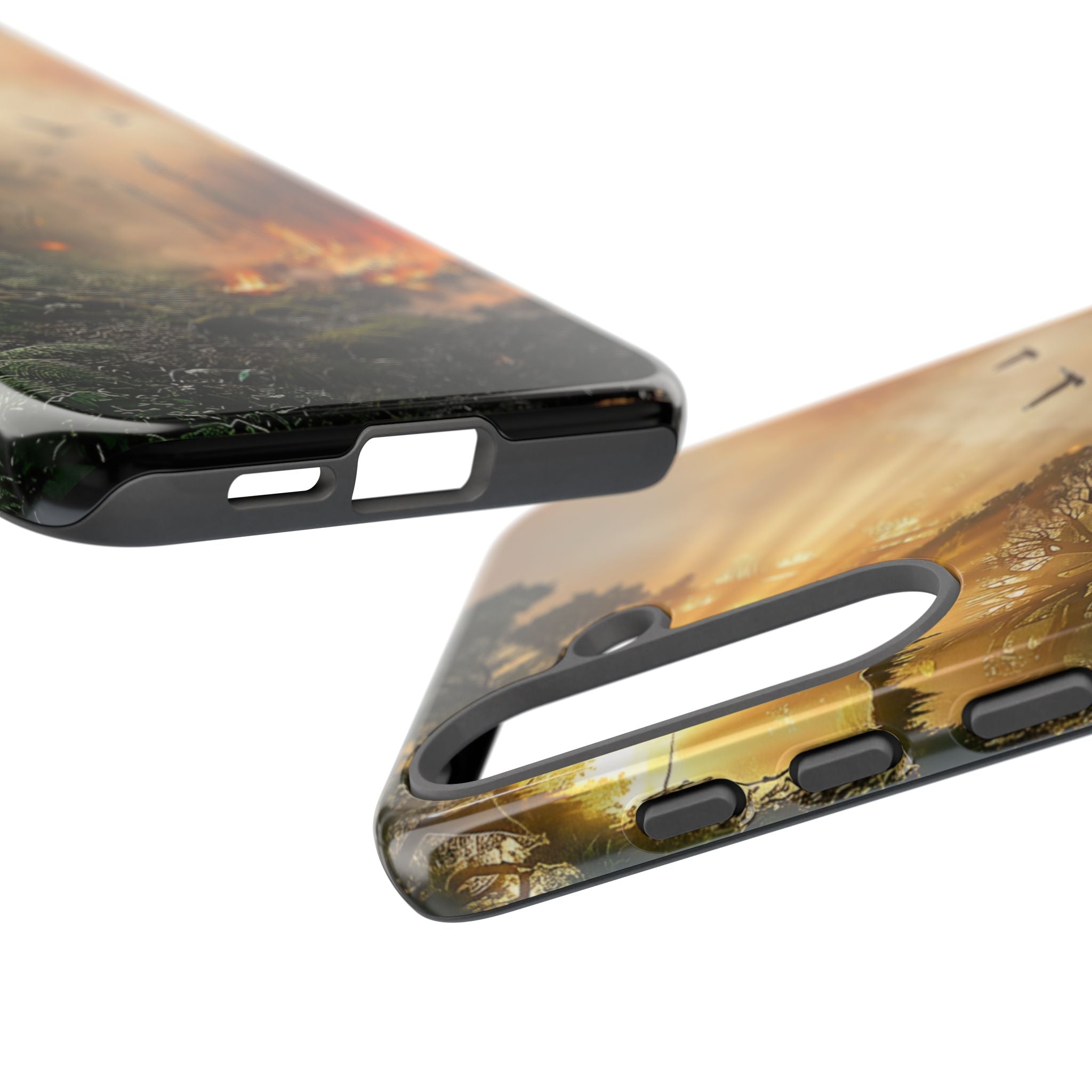 Contrasting Nature/Fire Art - Phone Case