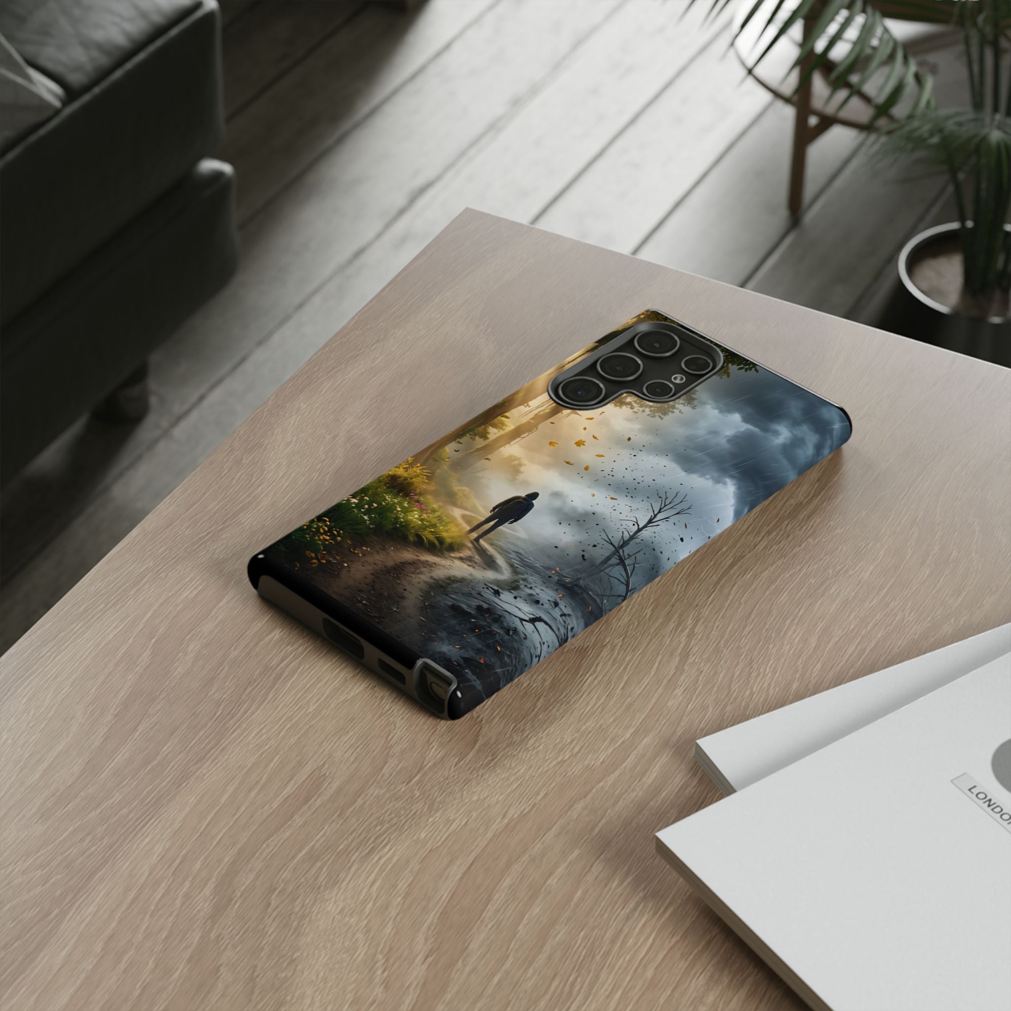 Contrasting Light/Dark Art - Phone Case