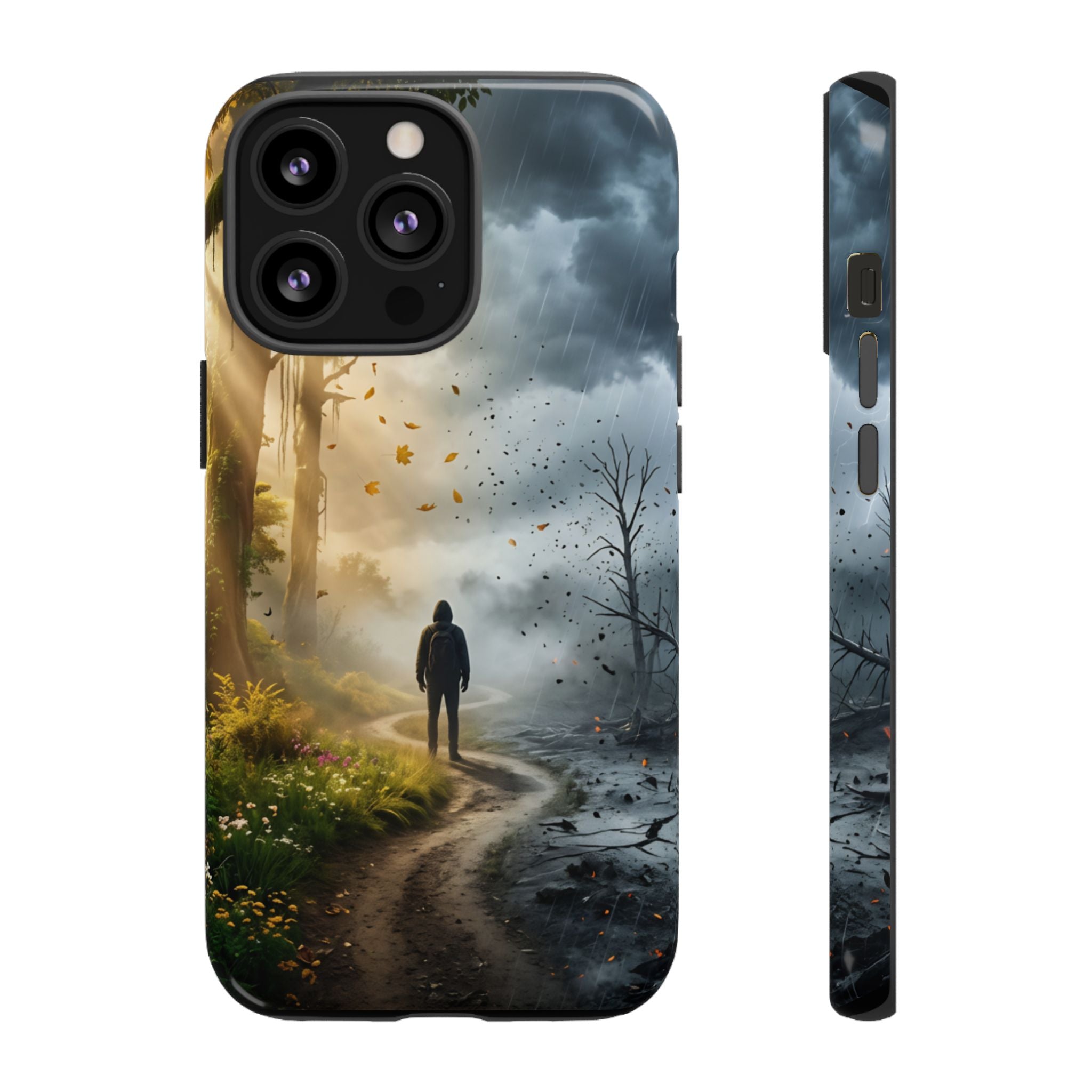 Contrasting Light/Dark Art - Phone Case