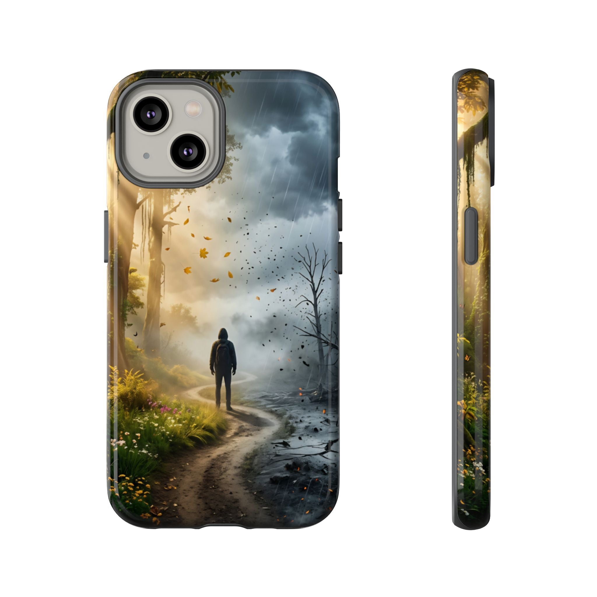 Contrasting Light/Dark Art - Phone Case