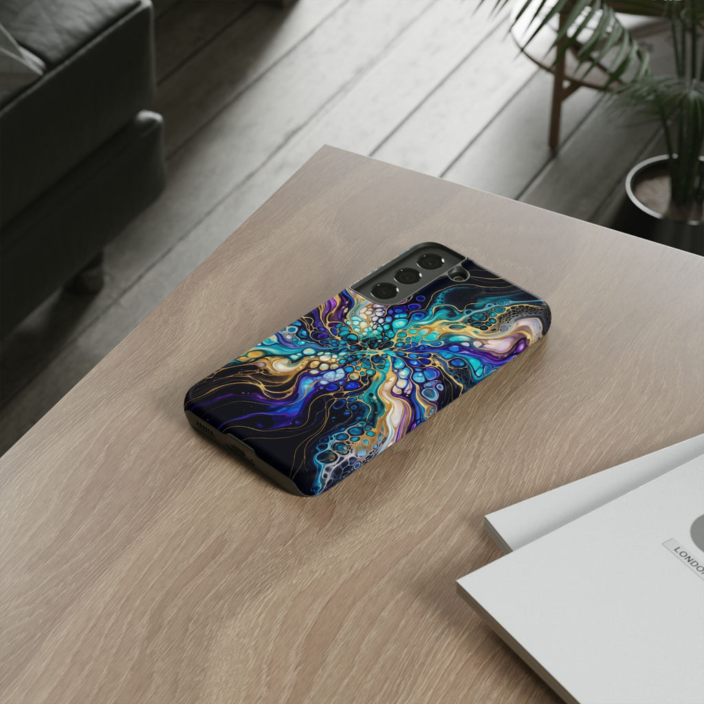 Liquid Cosmos Bloom - Phone Case