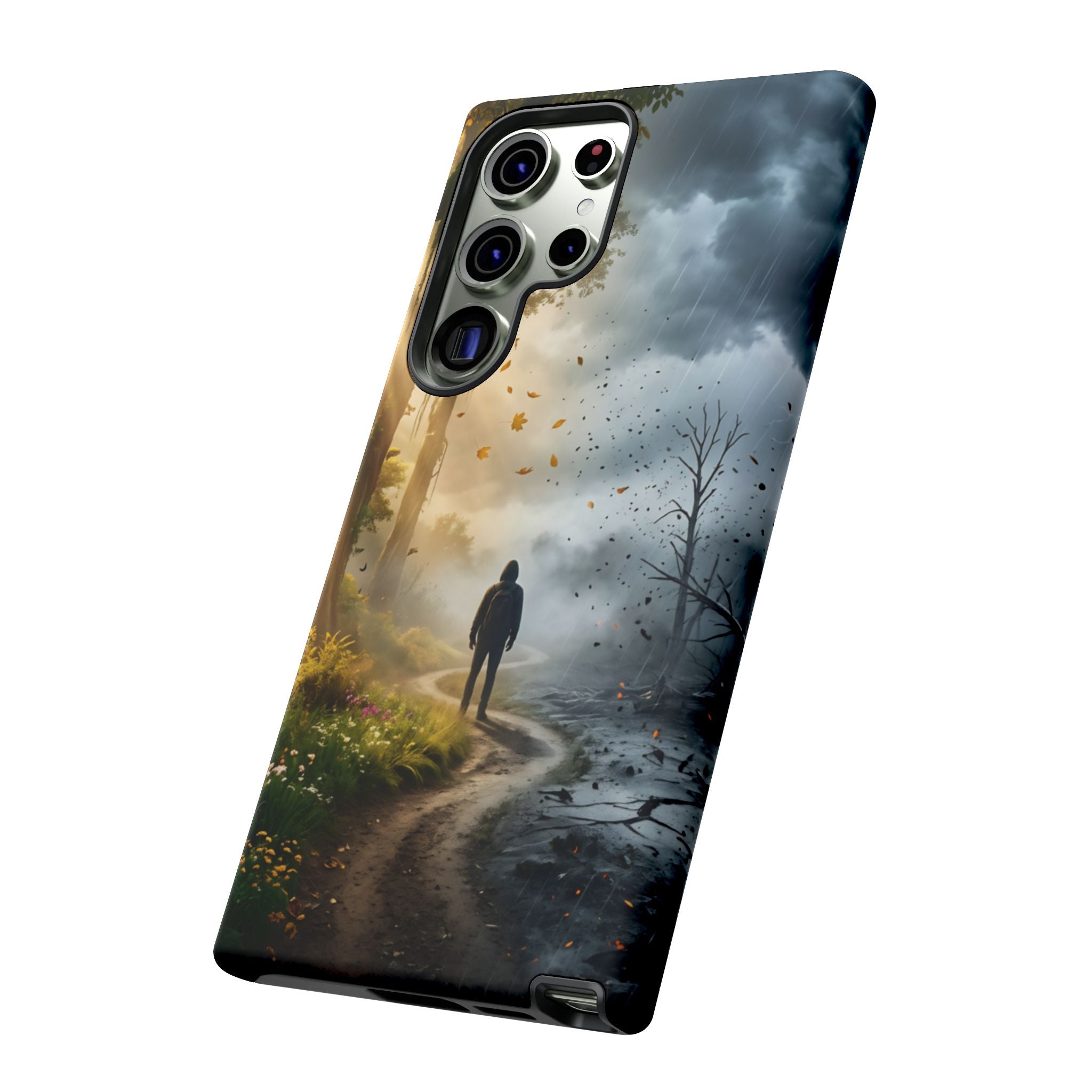 Contrasting Light/Dark Art - Phone Case